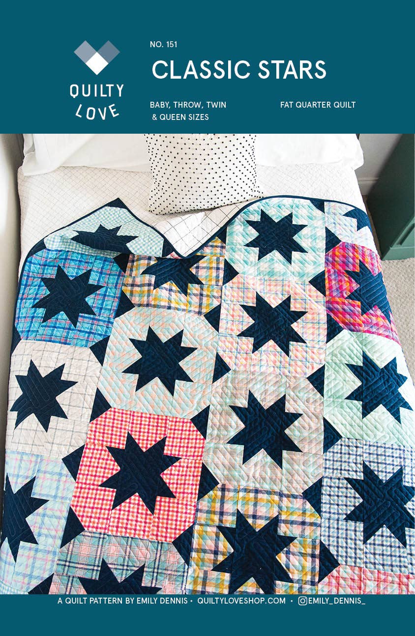 Classic Stars Quilt Pattern - Quilty Love