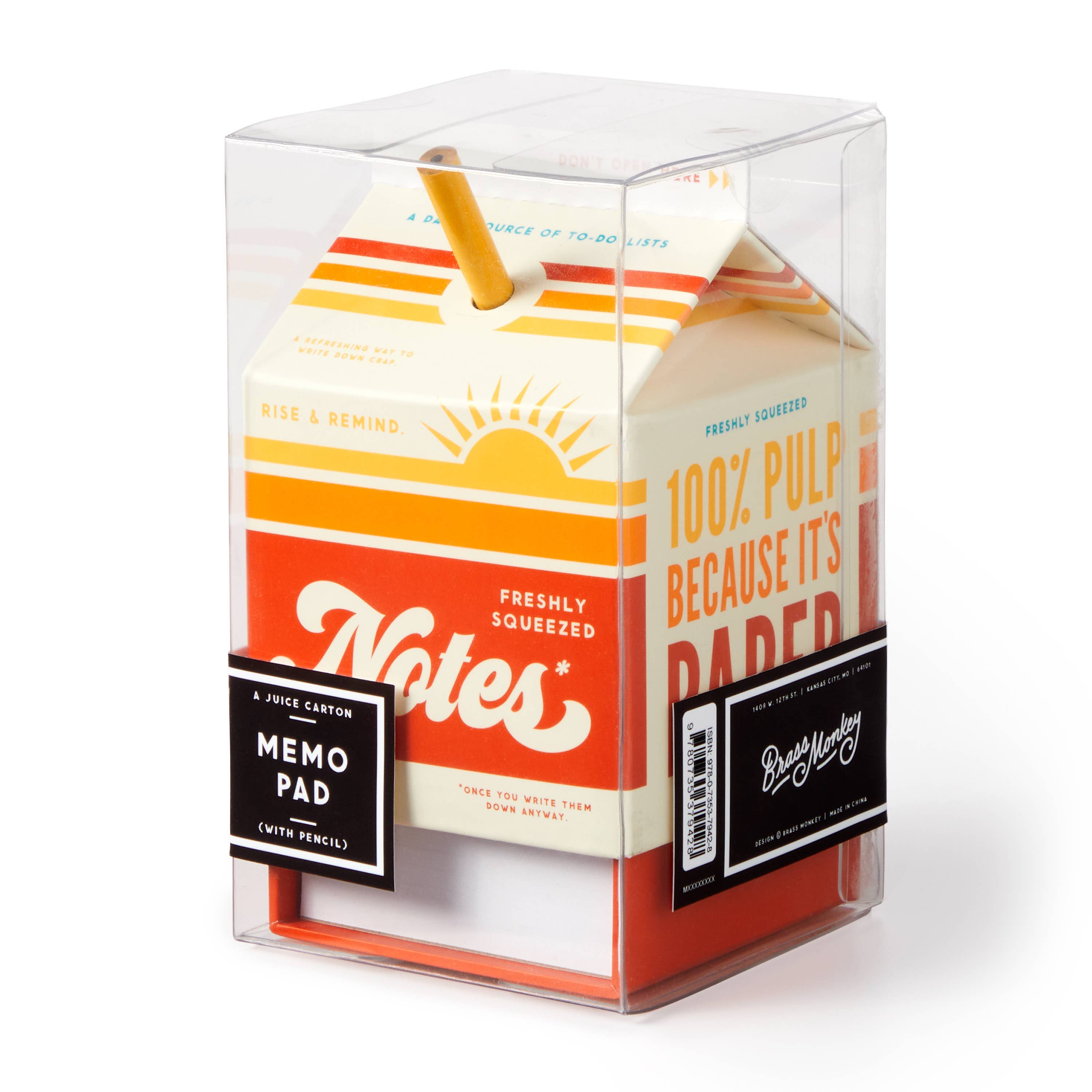 Juice Carton Notepad - Freshly Squeezed Notes
