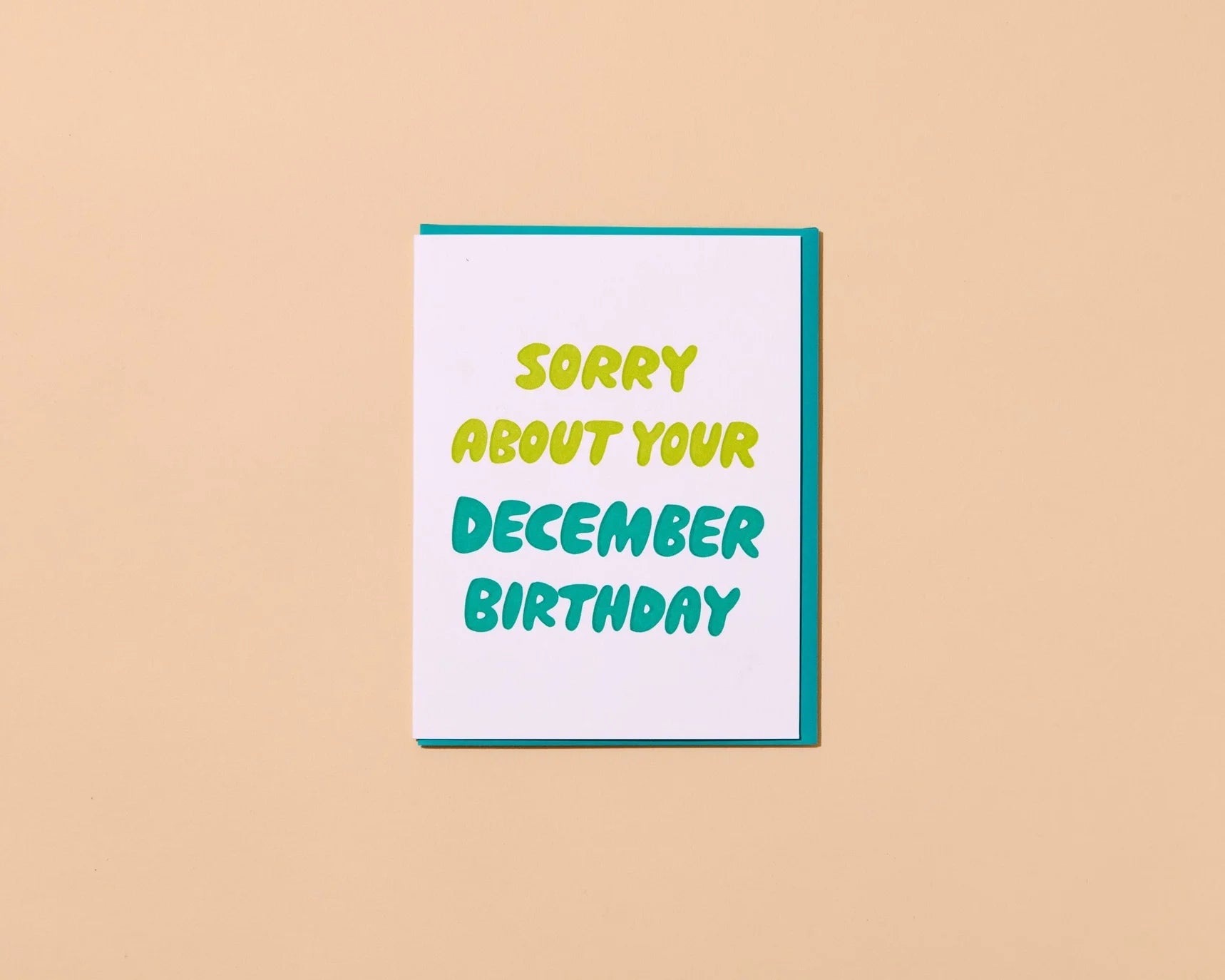 Sorry, December birthday card