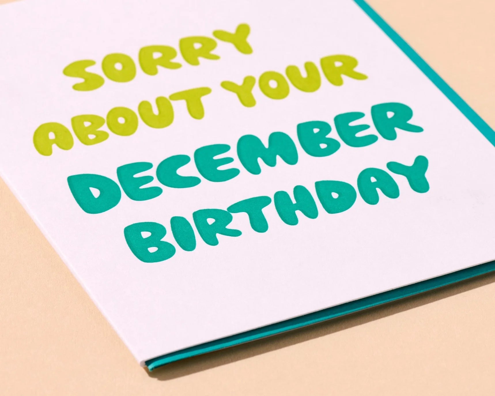 Sorry, December birthday card