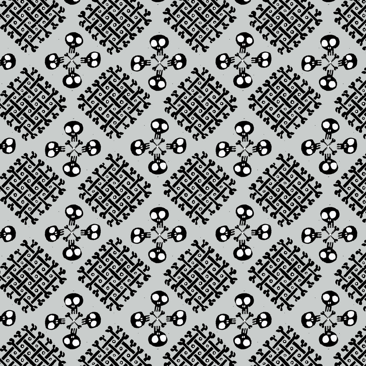 Checker Bone - Gray - Dem Bones