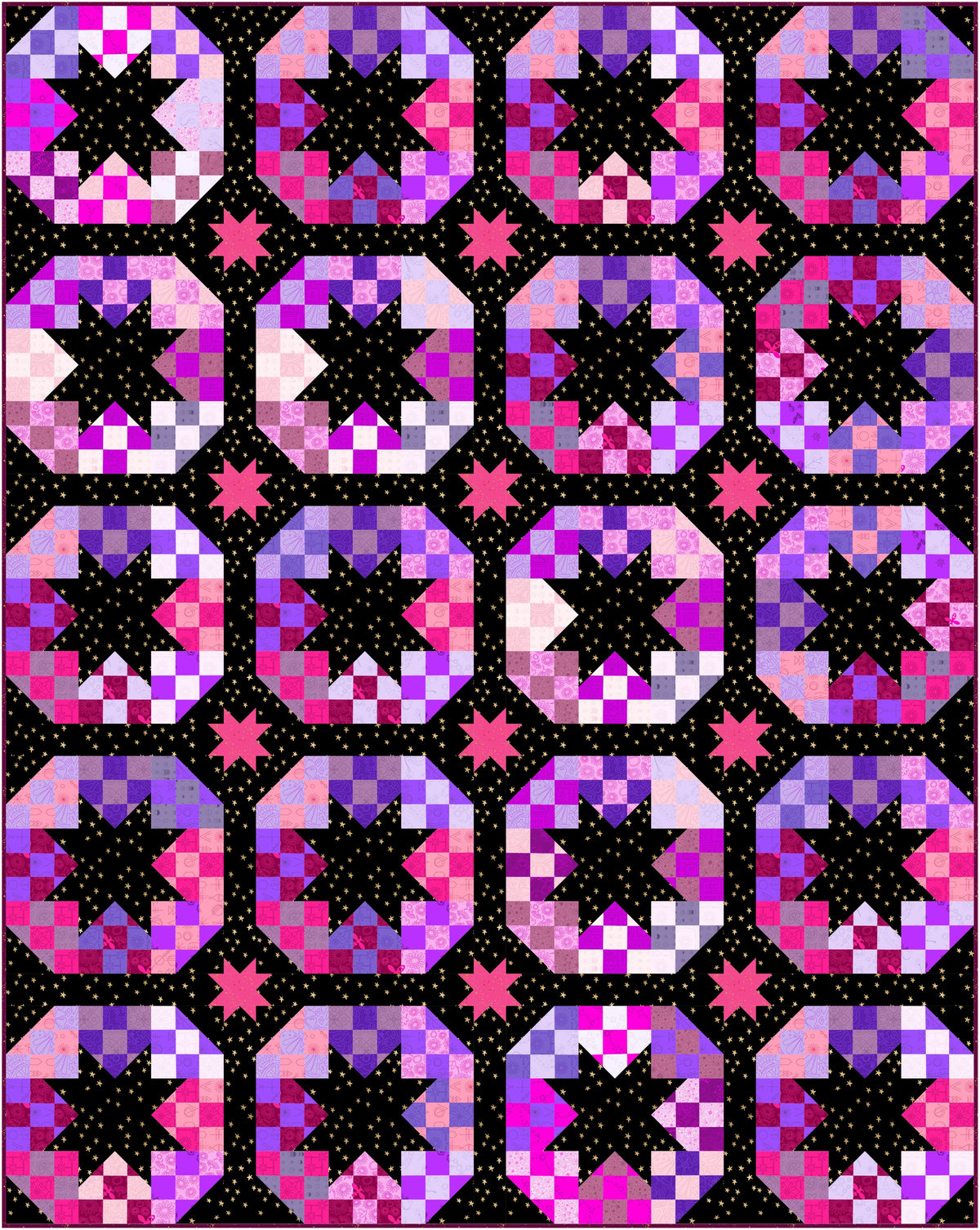 Disco Stars Quilt Kit - Le Freak