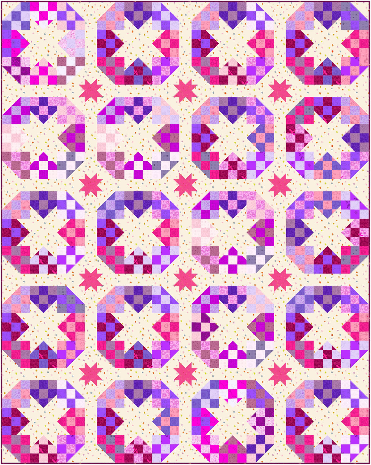 Disco Stars Quilt Kit - C'est Chic