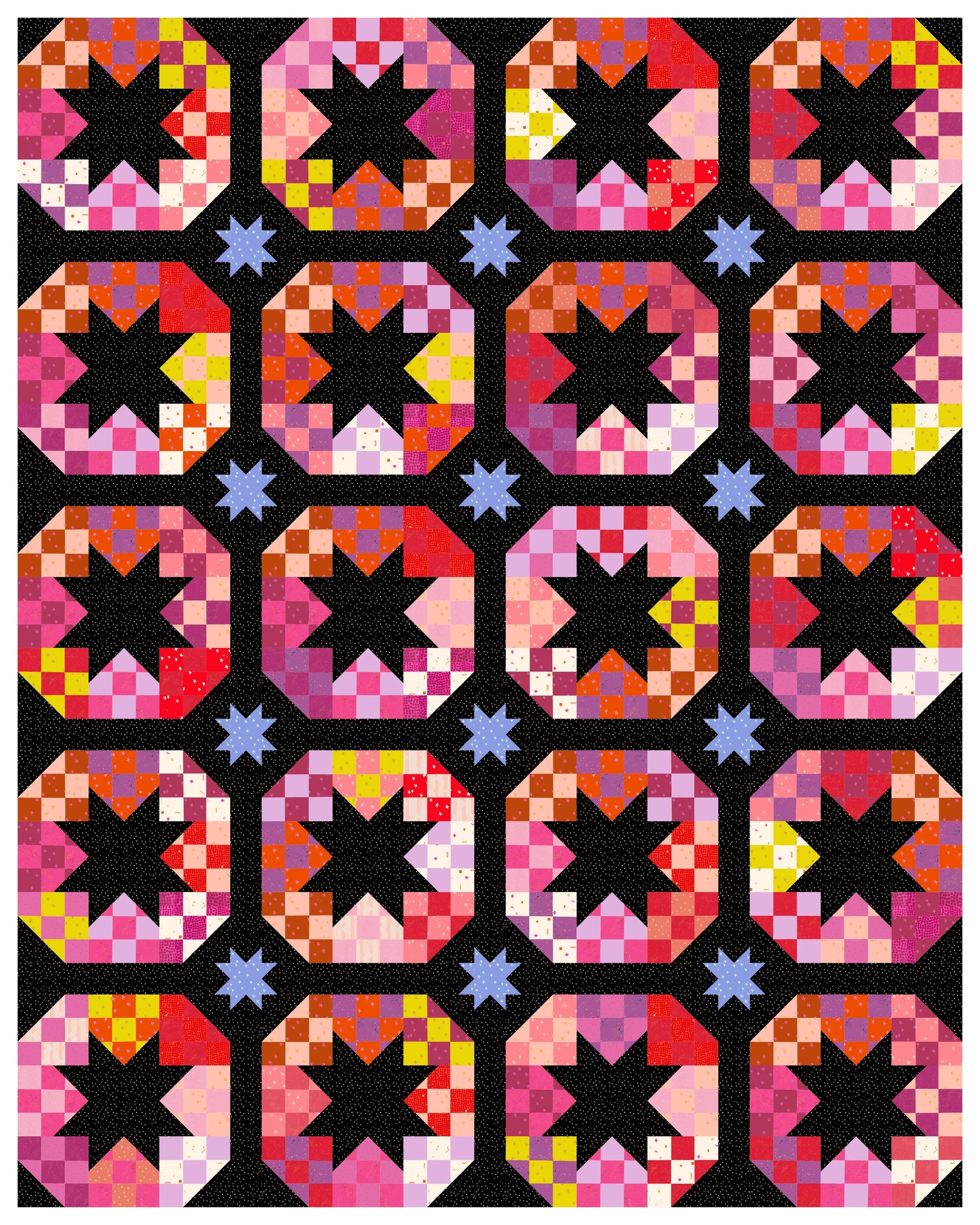 Disco Stars quilt kit - Fever