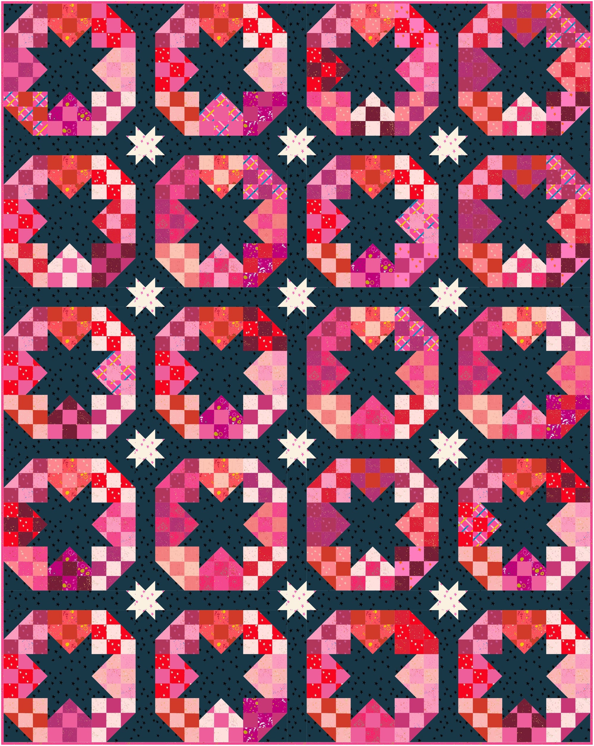 Disco Stars Quilt Kit - Afterglow
