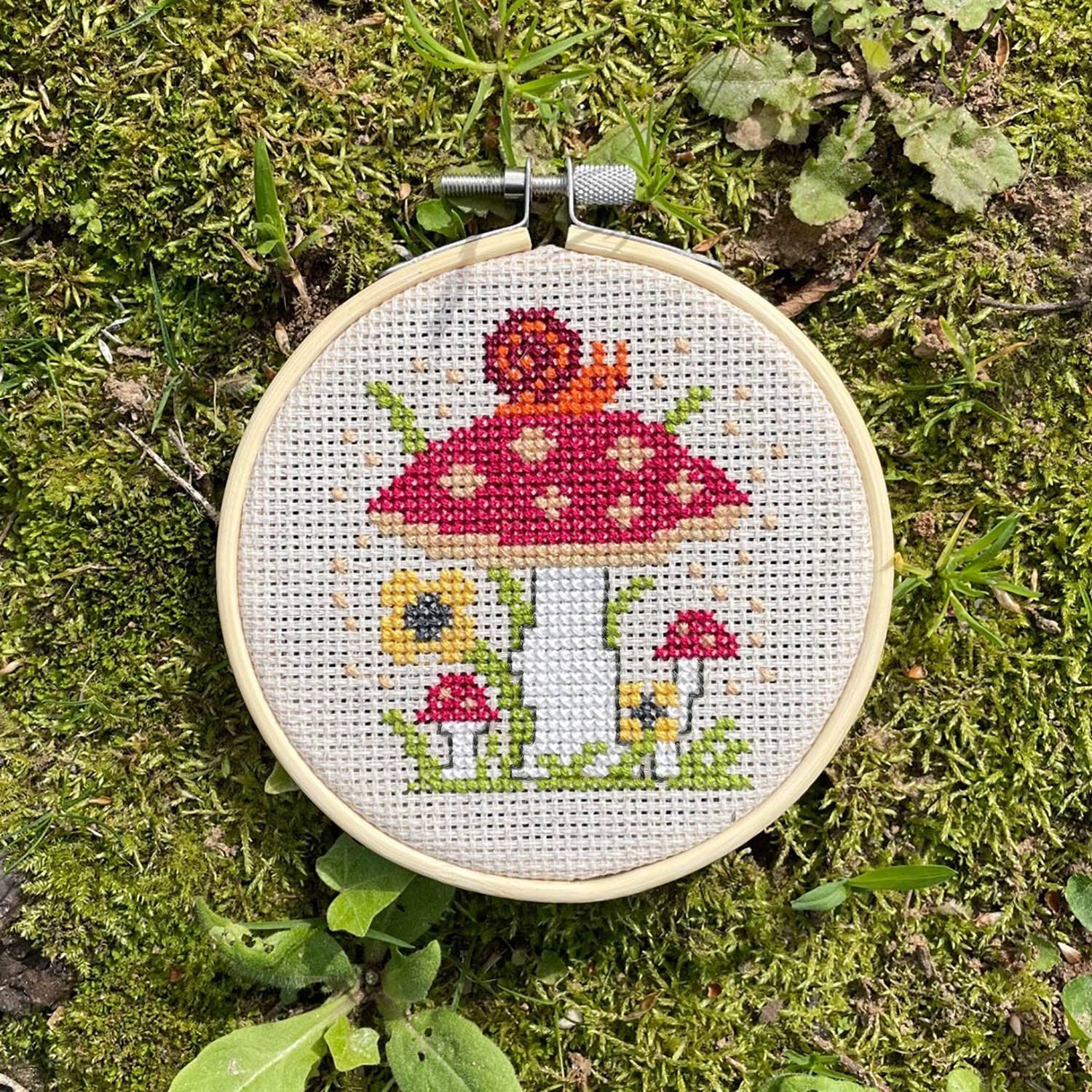 Mushrooms - Counted Cross Stitch DIY KIT