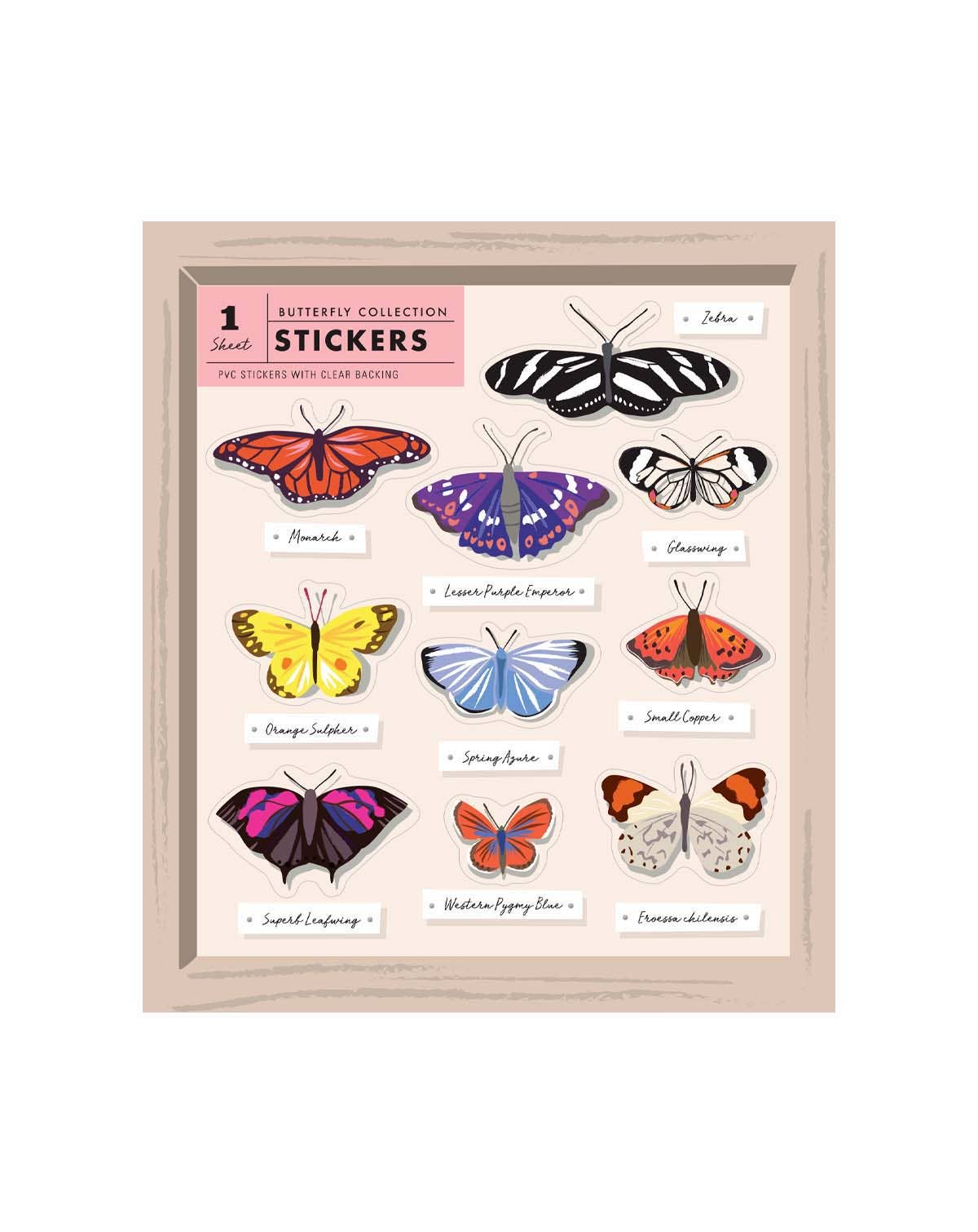 Butterfly Curio Collection - Sticker Sheet