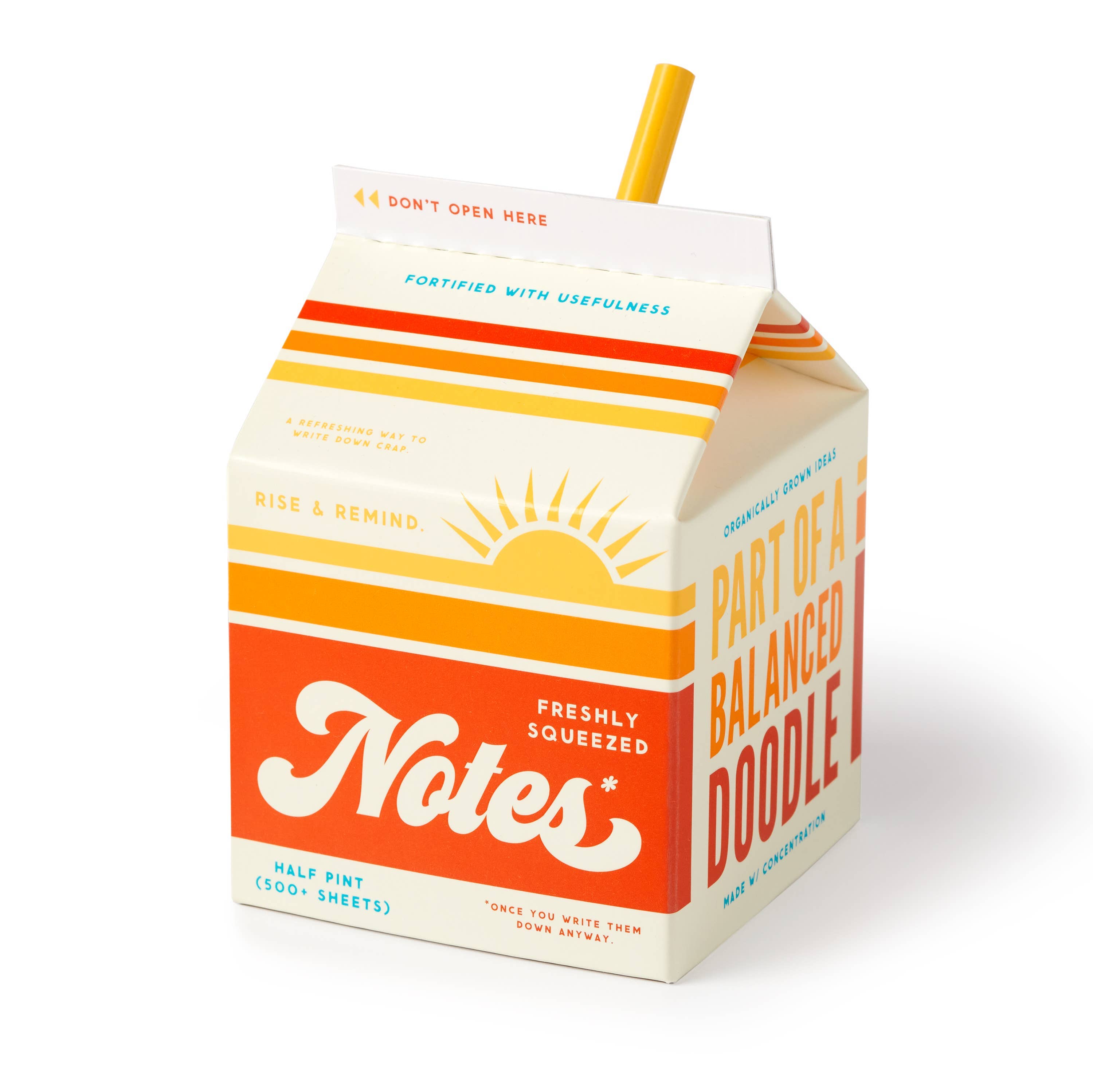 Juice Carton Notepad - Freshly Squeezed Notes