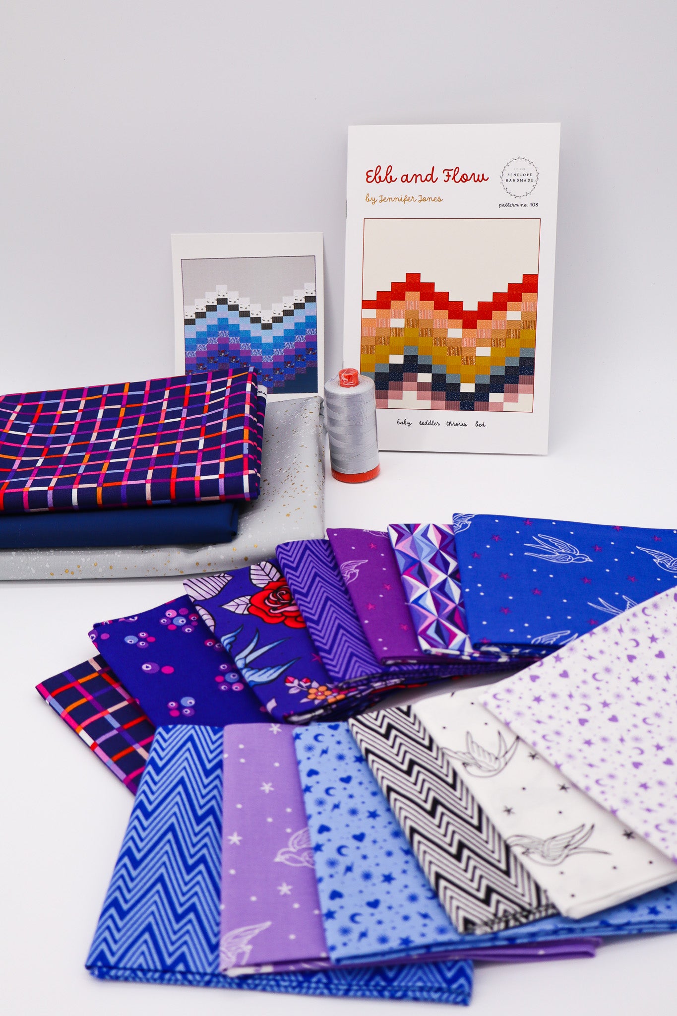 Ebb & Flow Quilt Kit - Cool Perfect Day