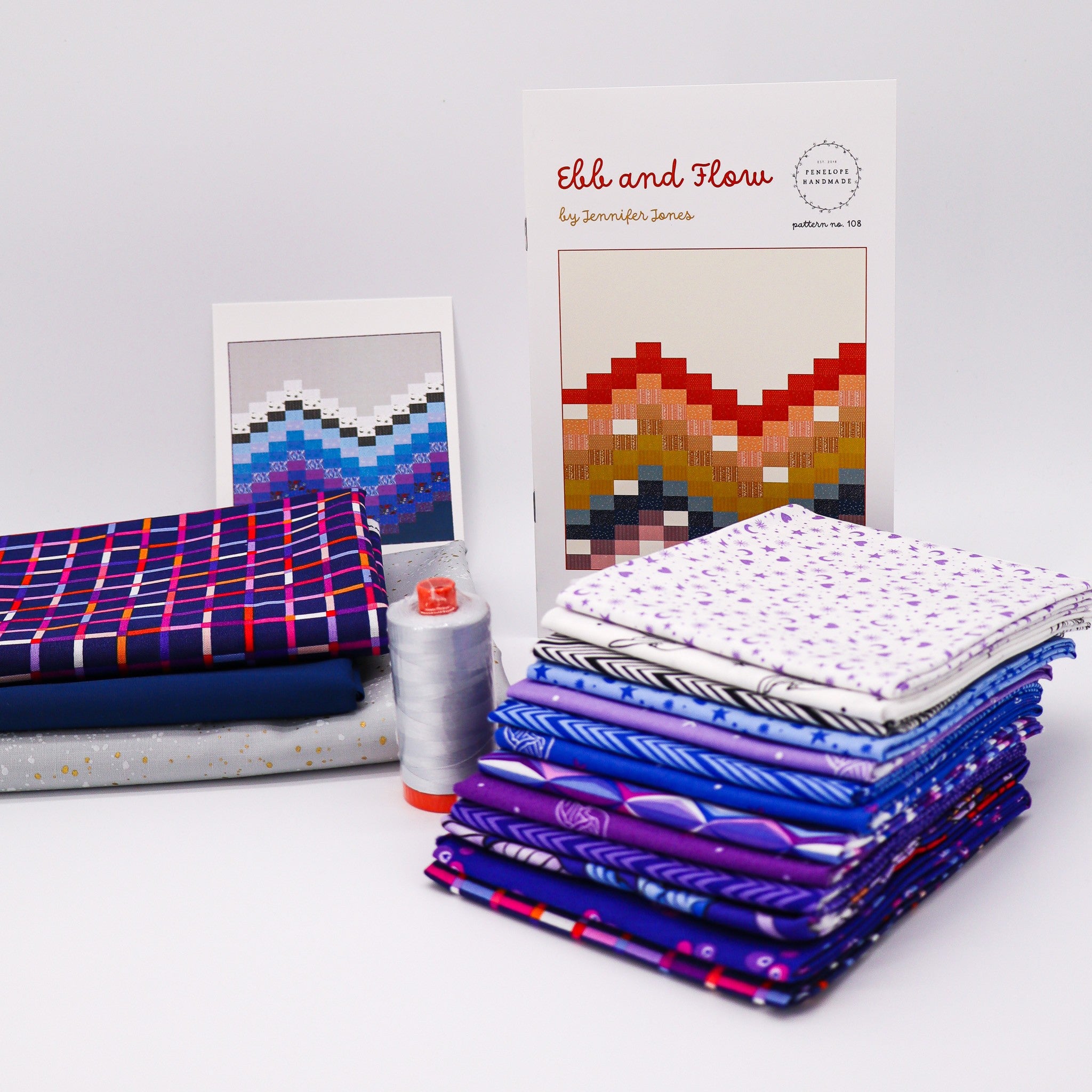 Ebb & Flow Quilt Kit - Cool Perfect Day