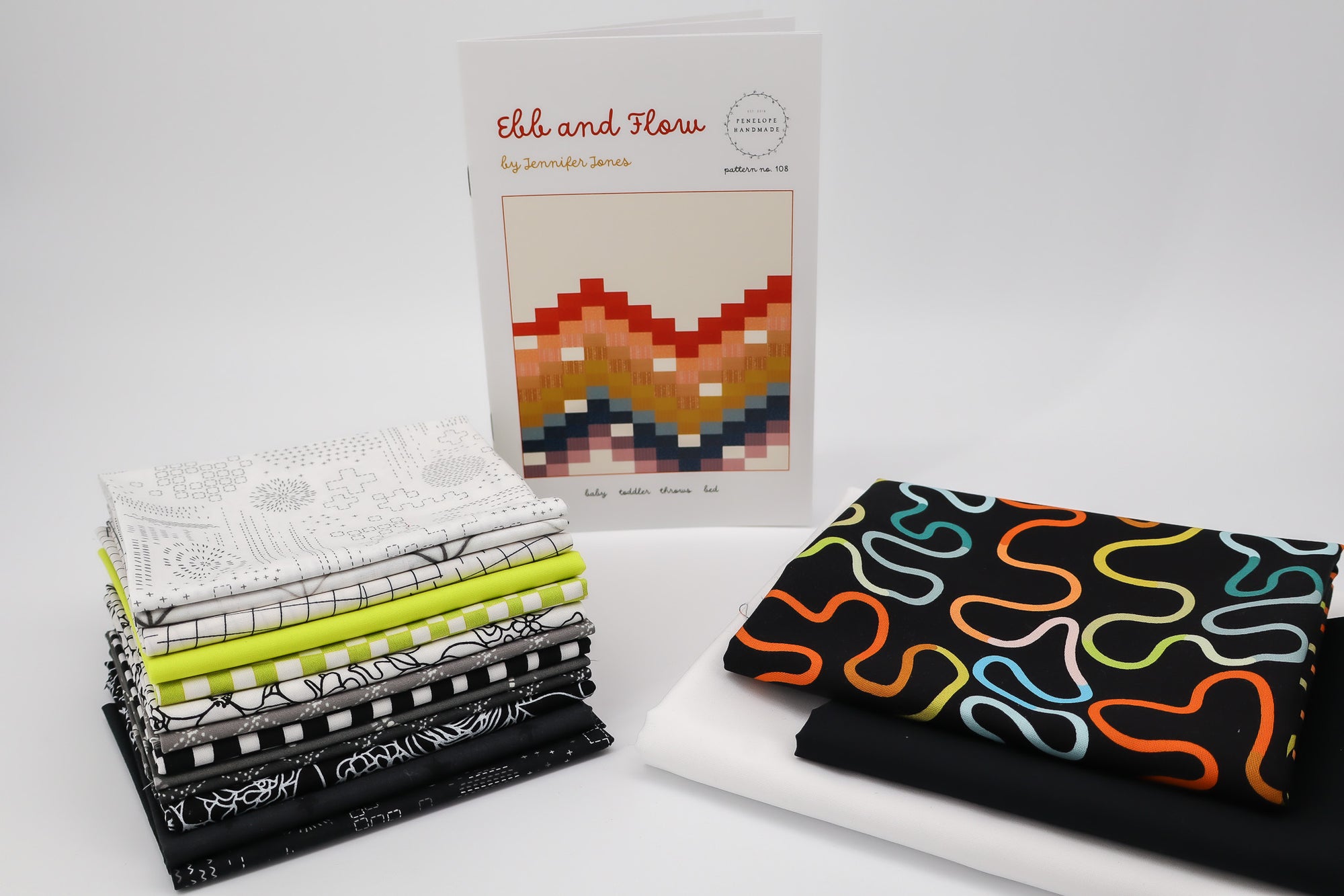 Ebb & Flow Quilt Kit - Highlighter and Ink