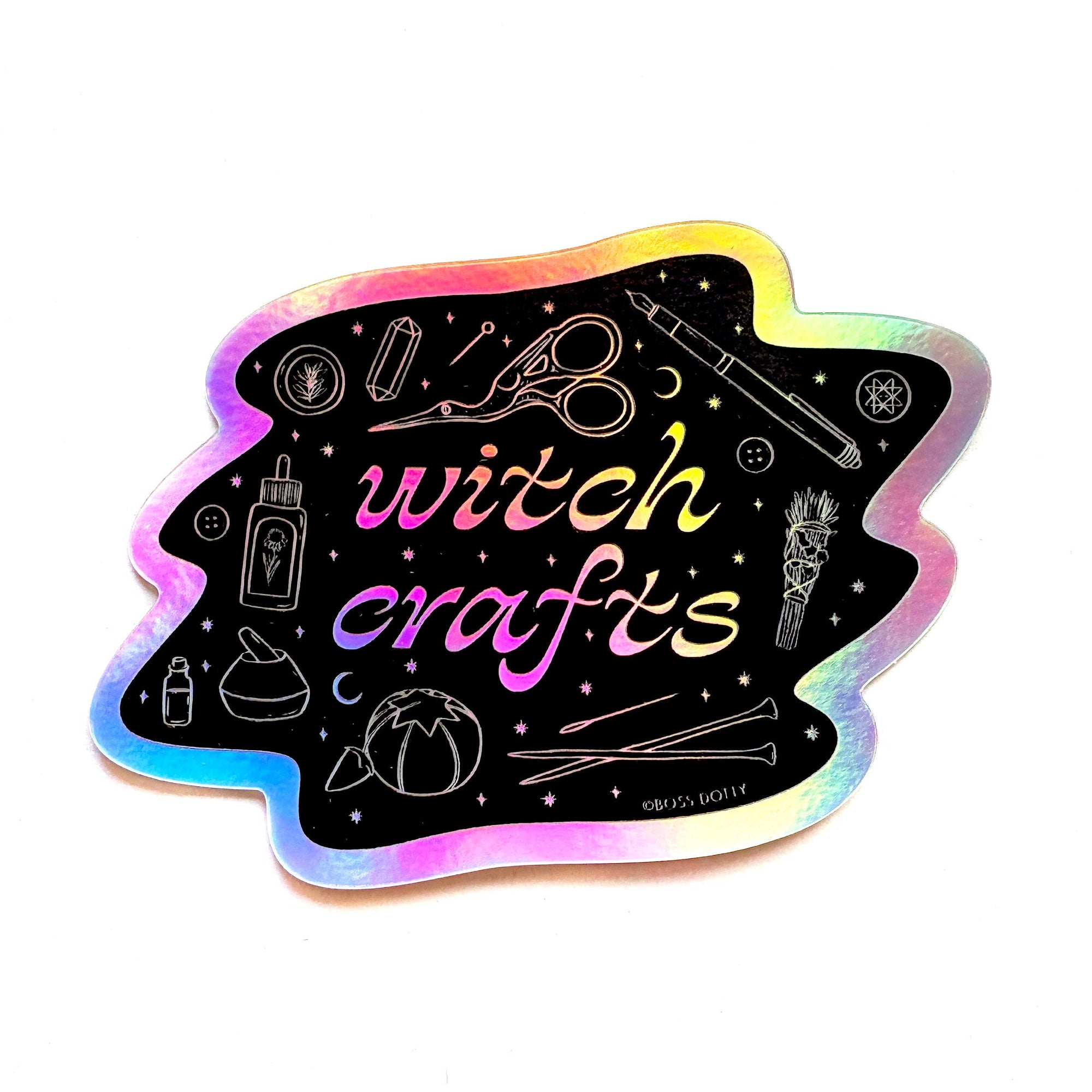 Witch Crafts Holographic Sticker