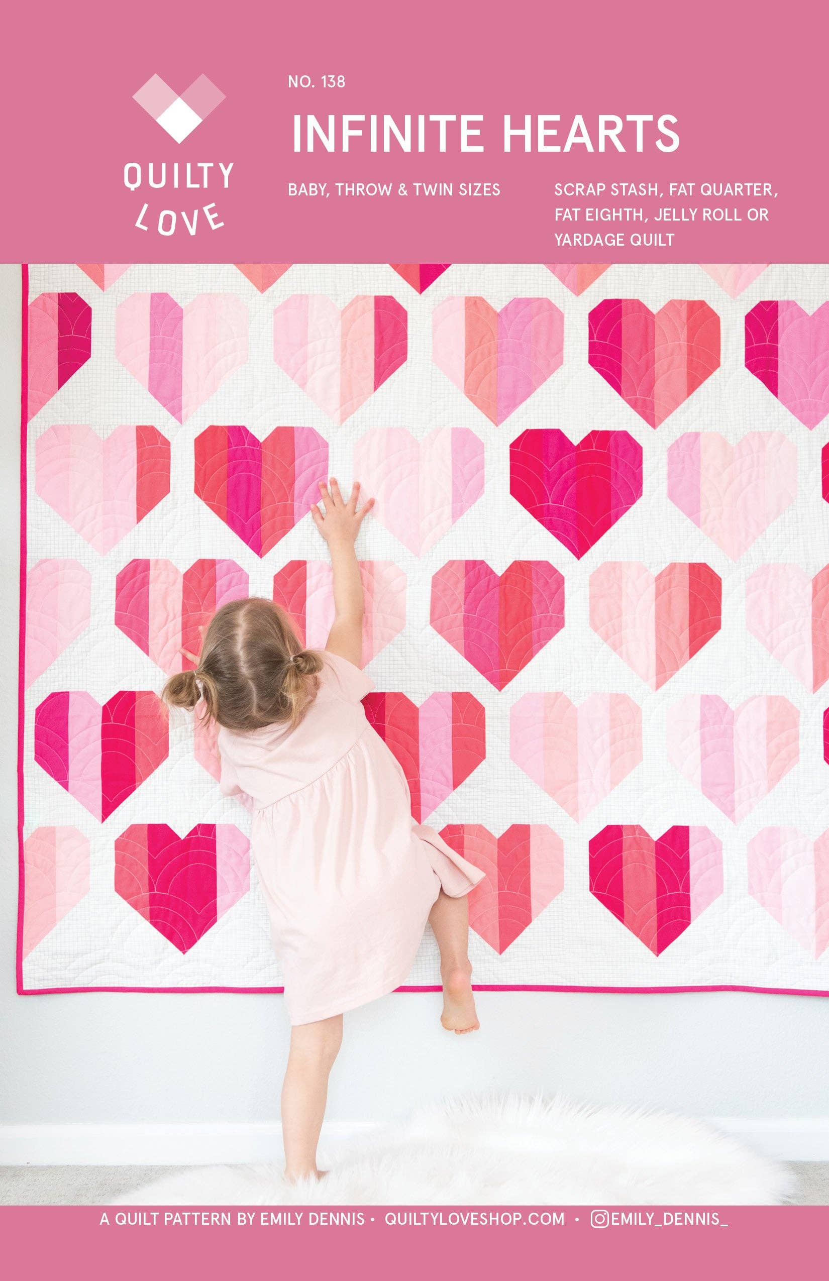 Infinite Hearts Quilt Pattern - Quilty Love