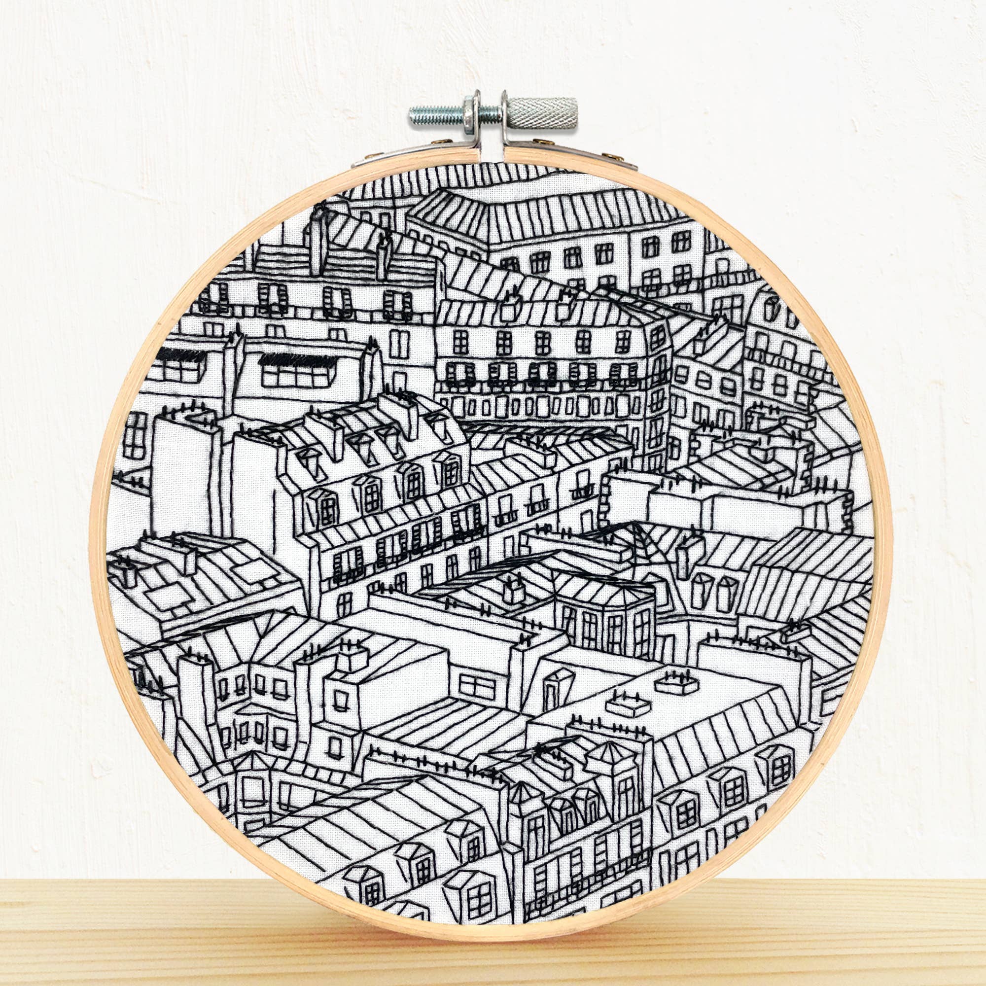 Rooftops of Paris - embroidery kit