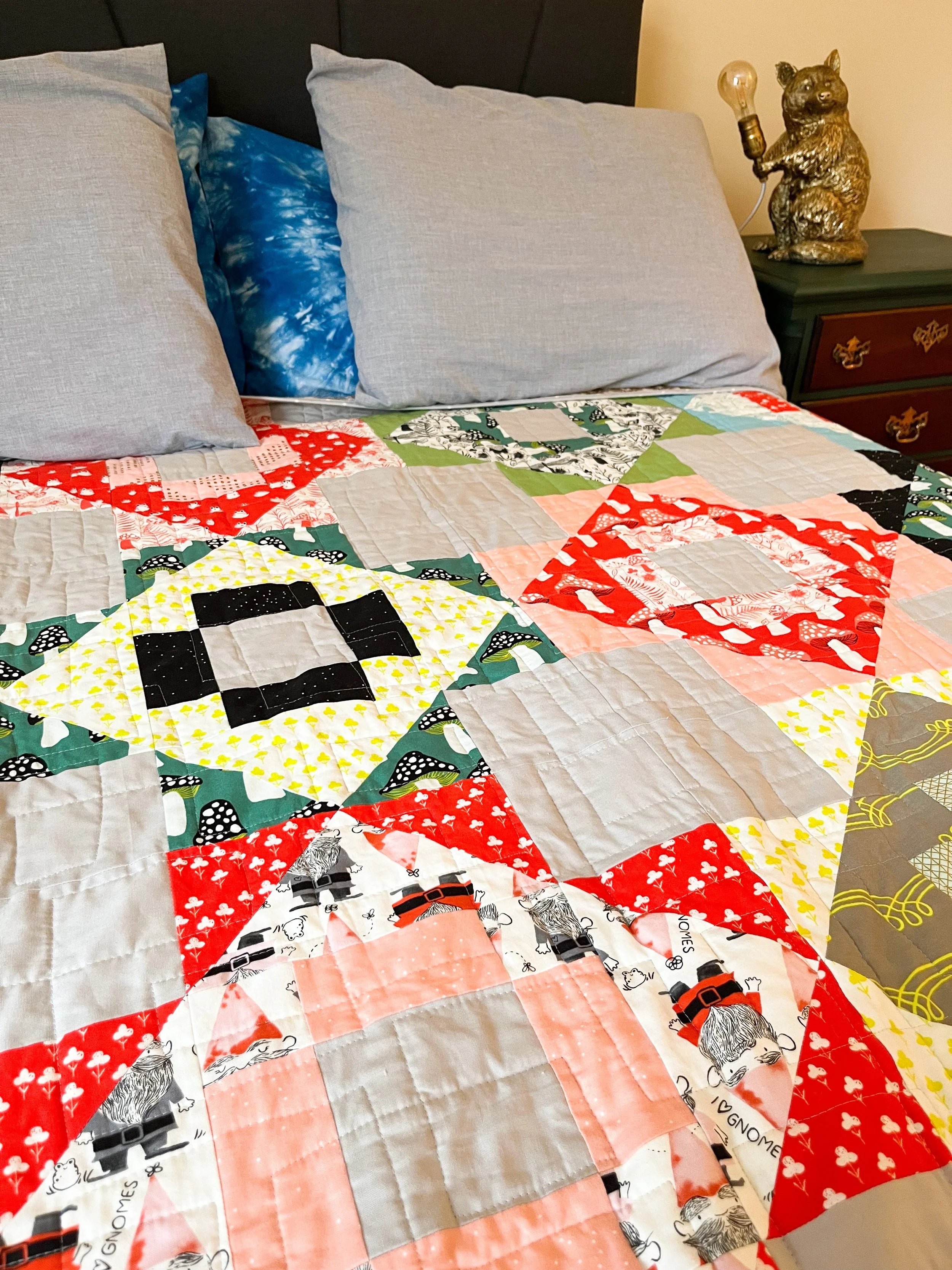 Gnome and Garden Meadowland Quilt