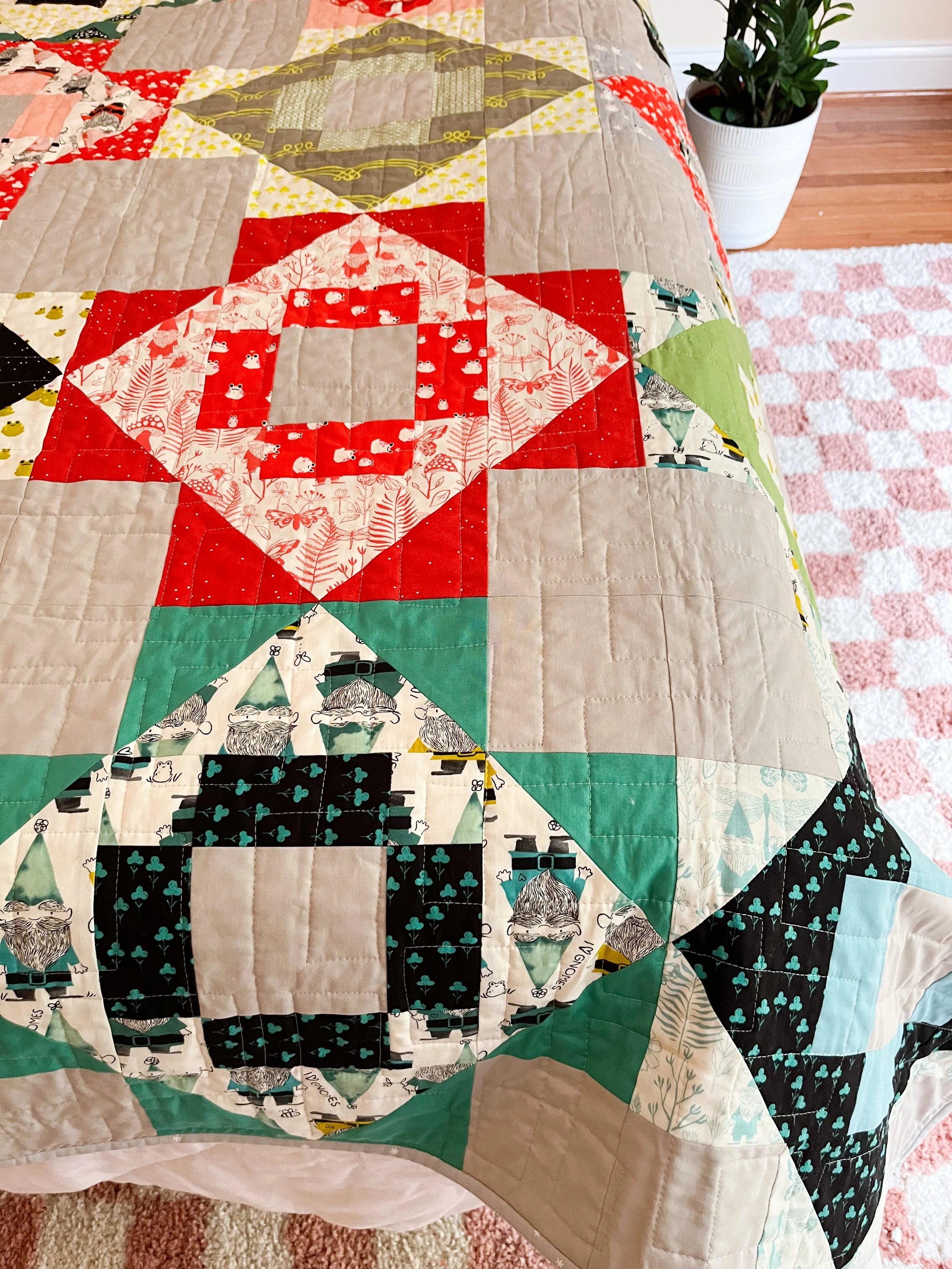 Gnome and Garden Meadowland Quilt