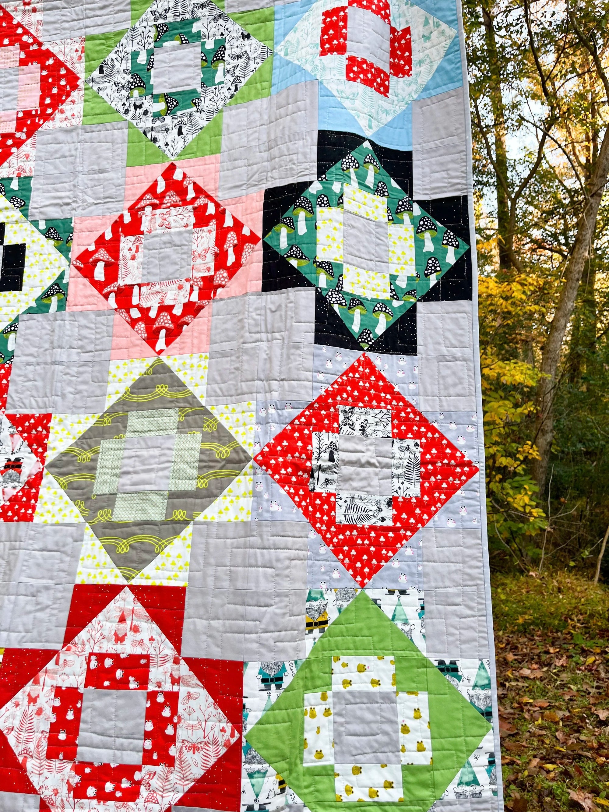Gnome and Garden Meadowland Quilt