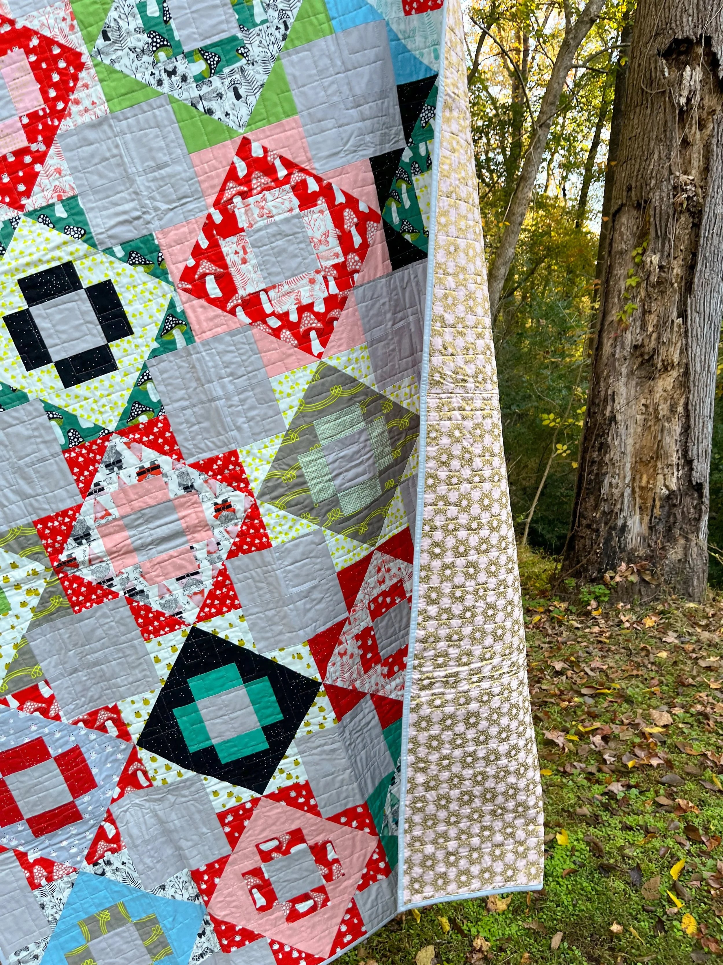 Gnome and Garden Meadowland Quilt