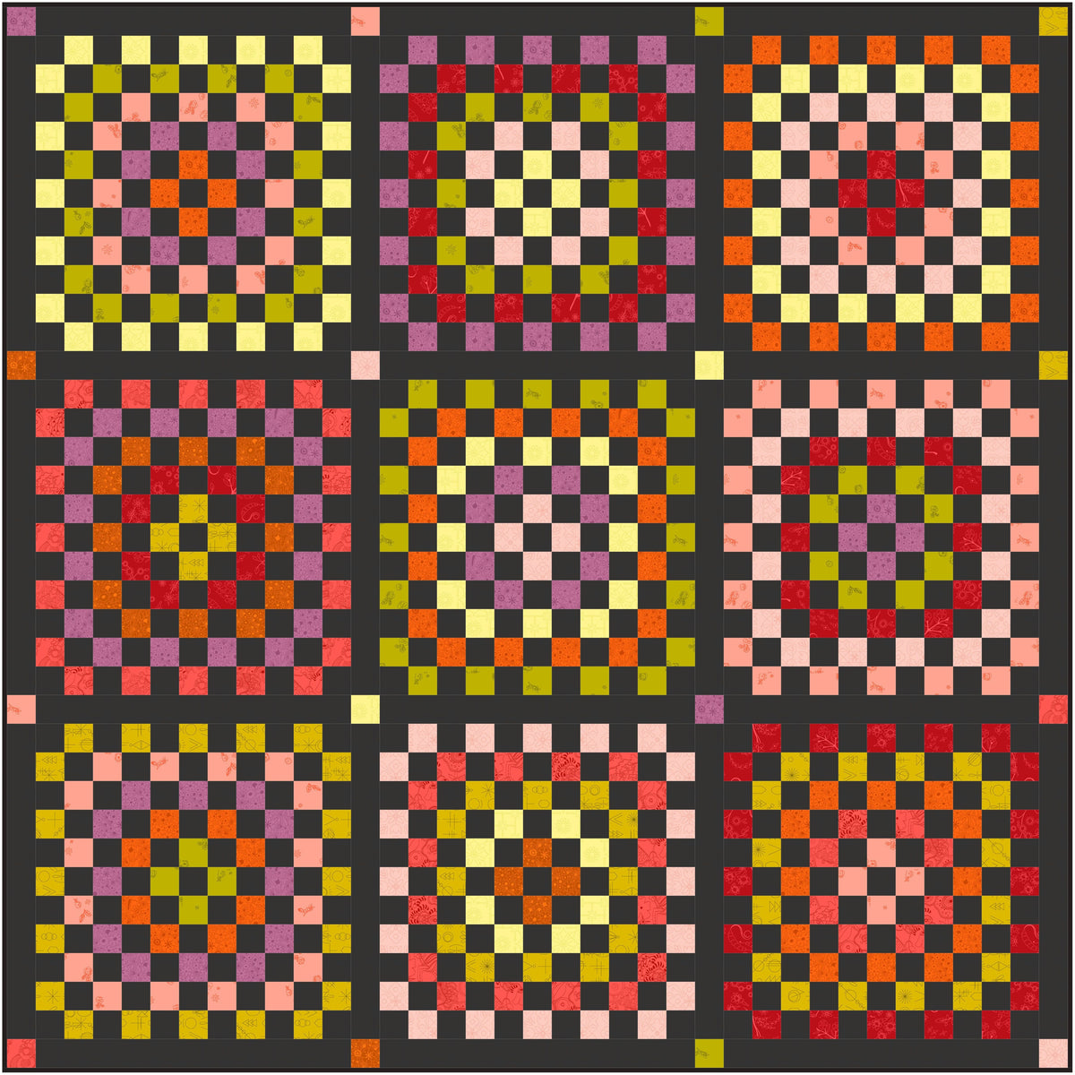 Granny Patch Quilt Kit - Patina