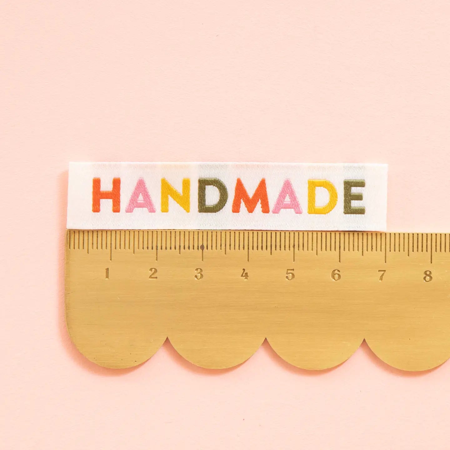 Sew In Woven Labels - Handmade - Earth Tone
