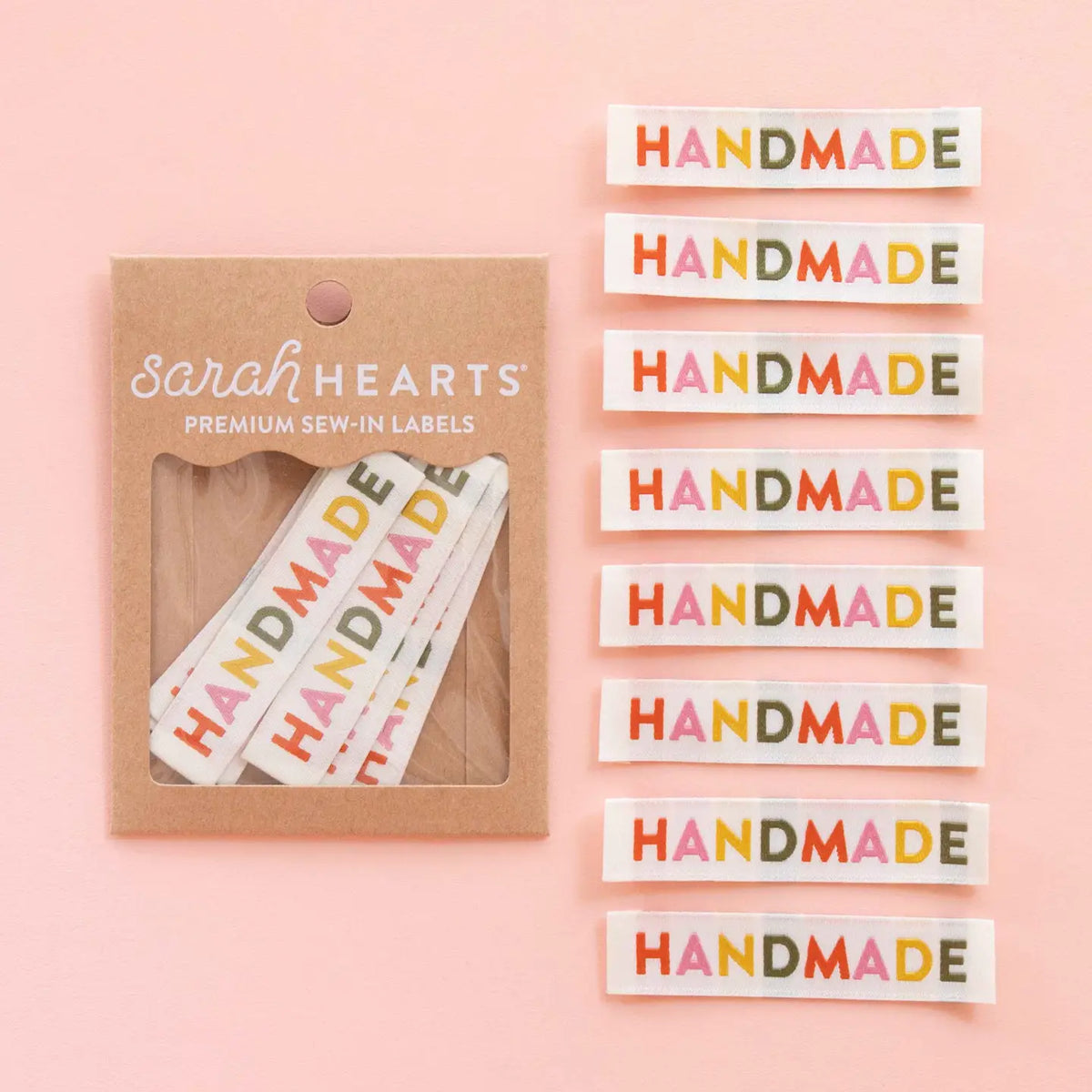 Sew In Woven Labels - Handmade - Earth Tone