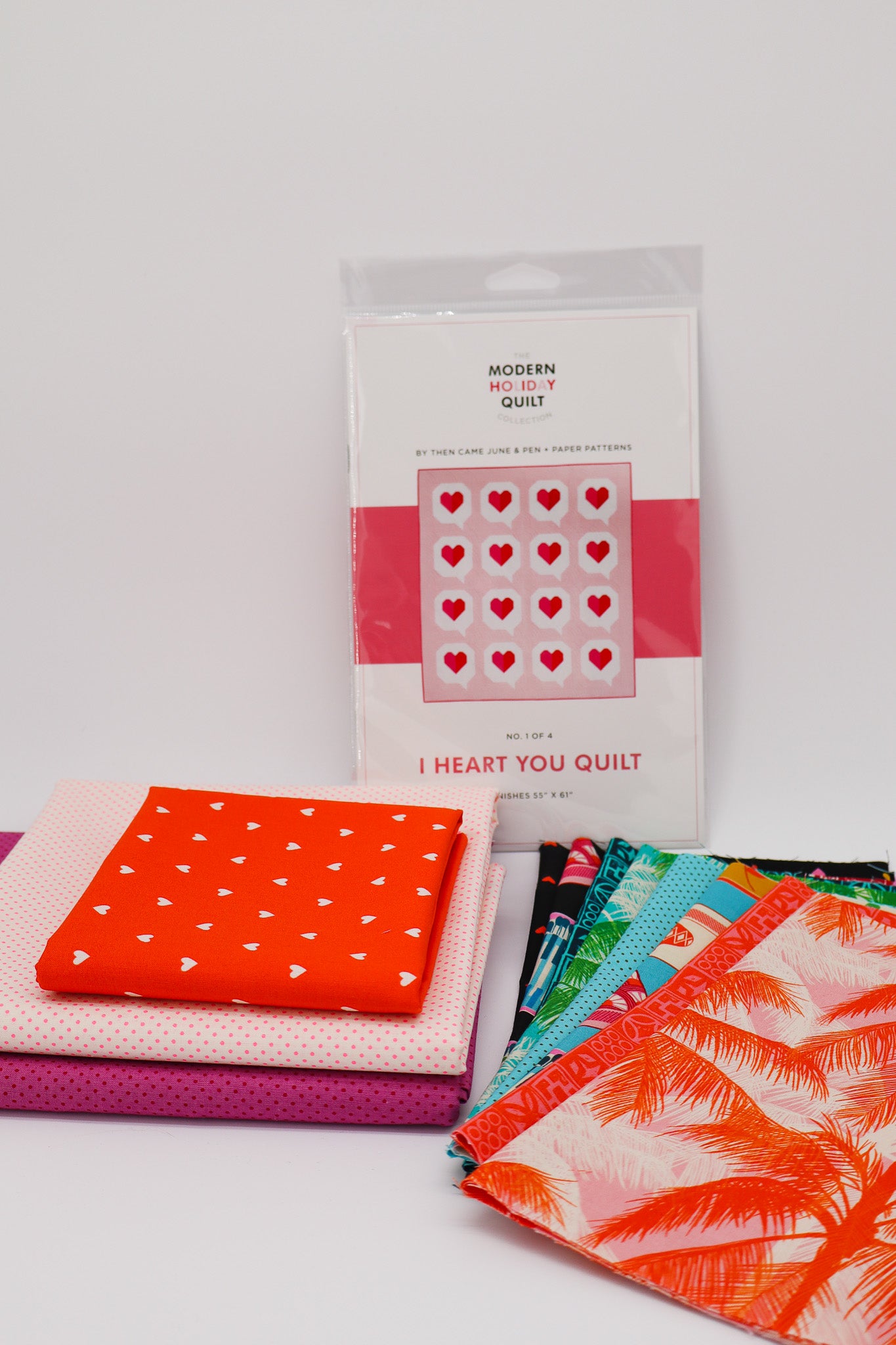 I Heart You Quilt Kit - Palm Springs