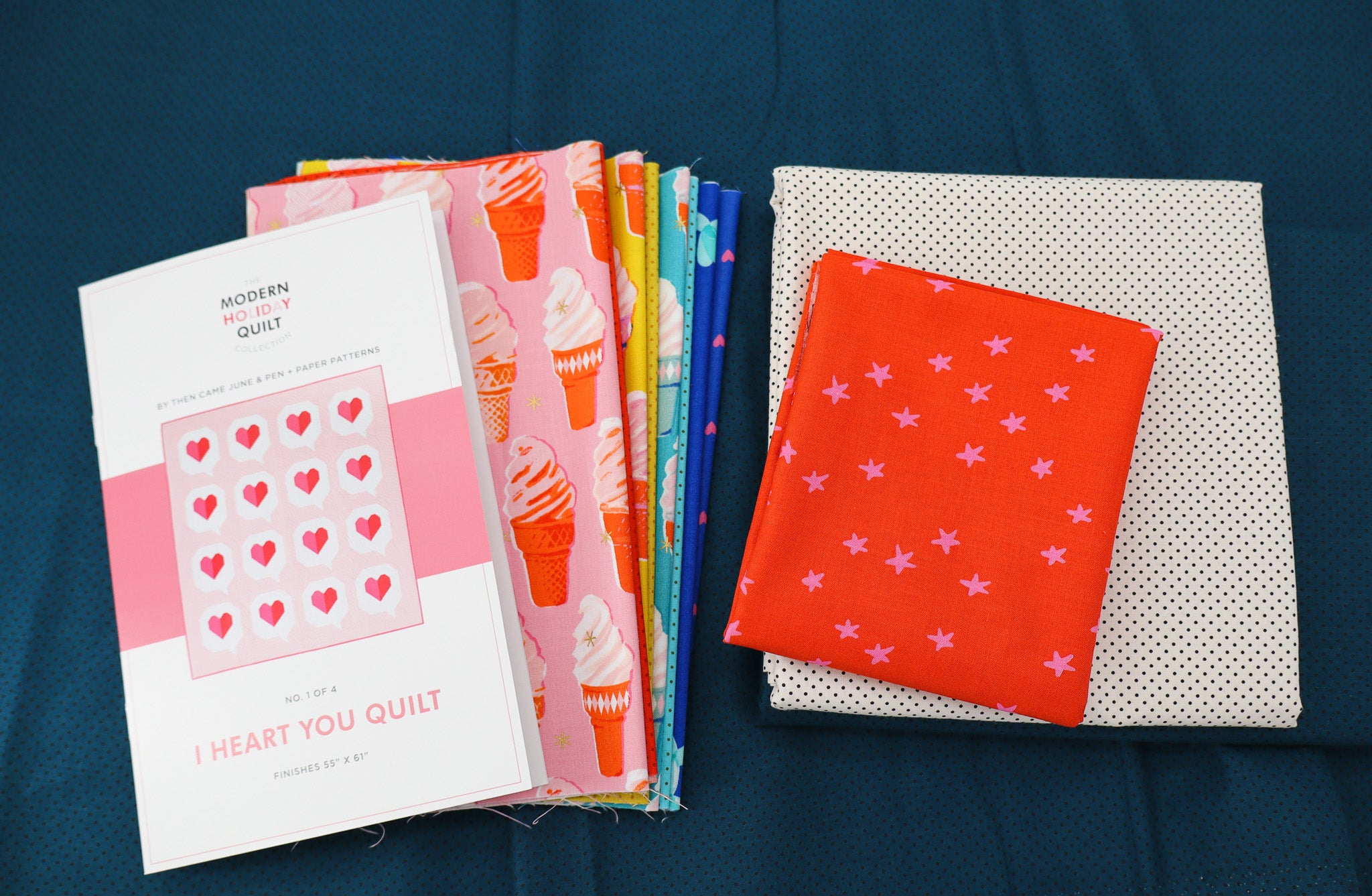 I Heart You Quilt Kit - Summer Party