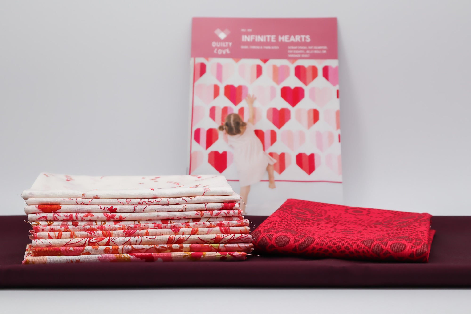 Infinite Hearts Bloomcore Blush Quilt Kit