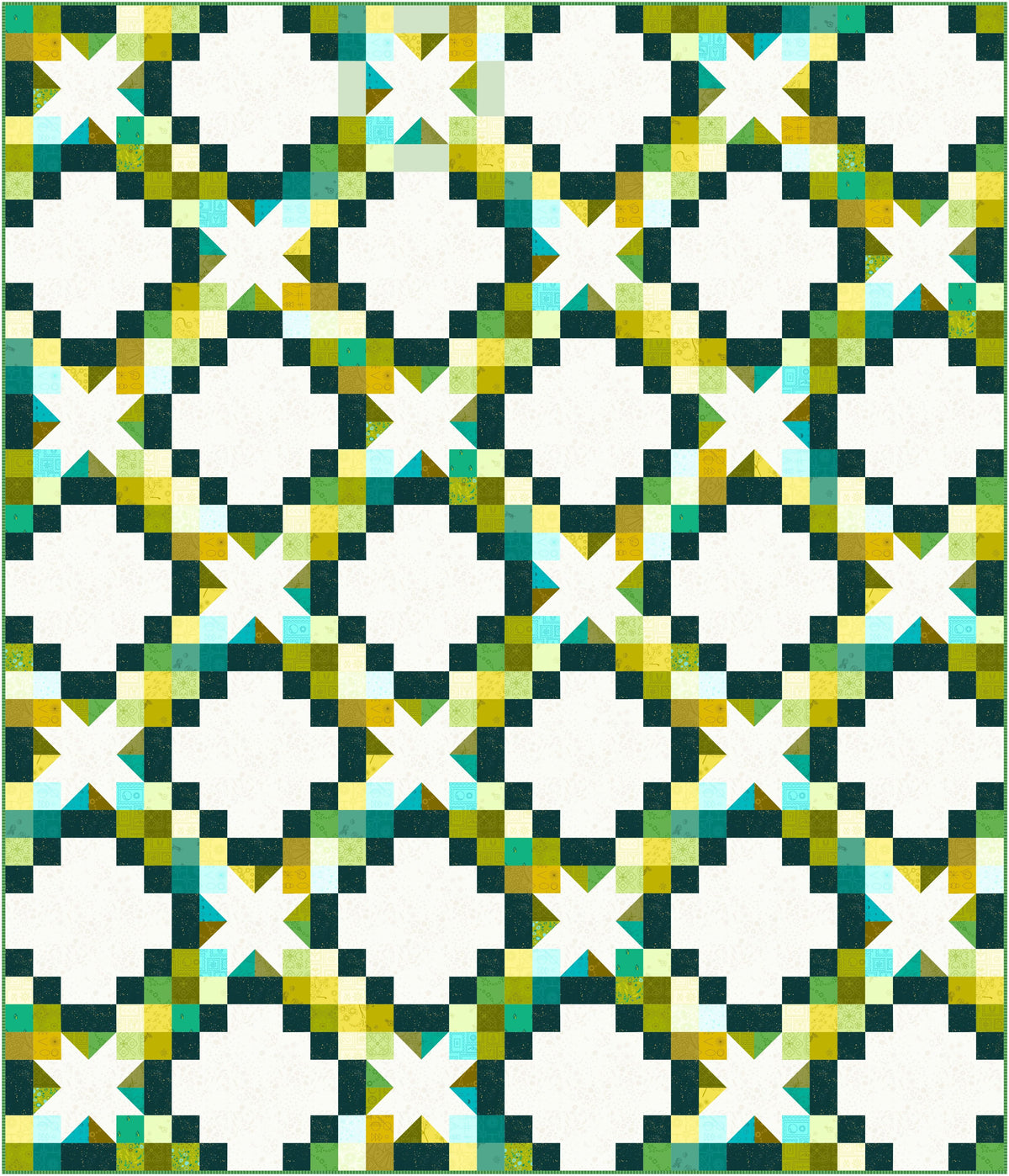 Irish Stars Quilt Kit - Grove