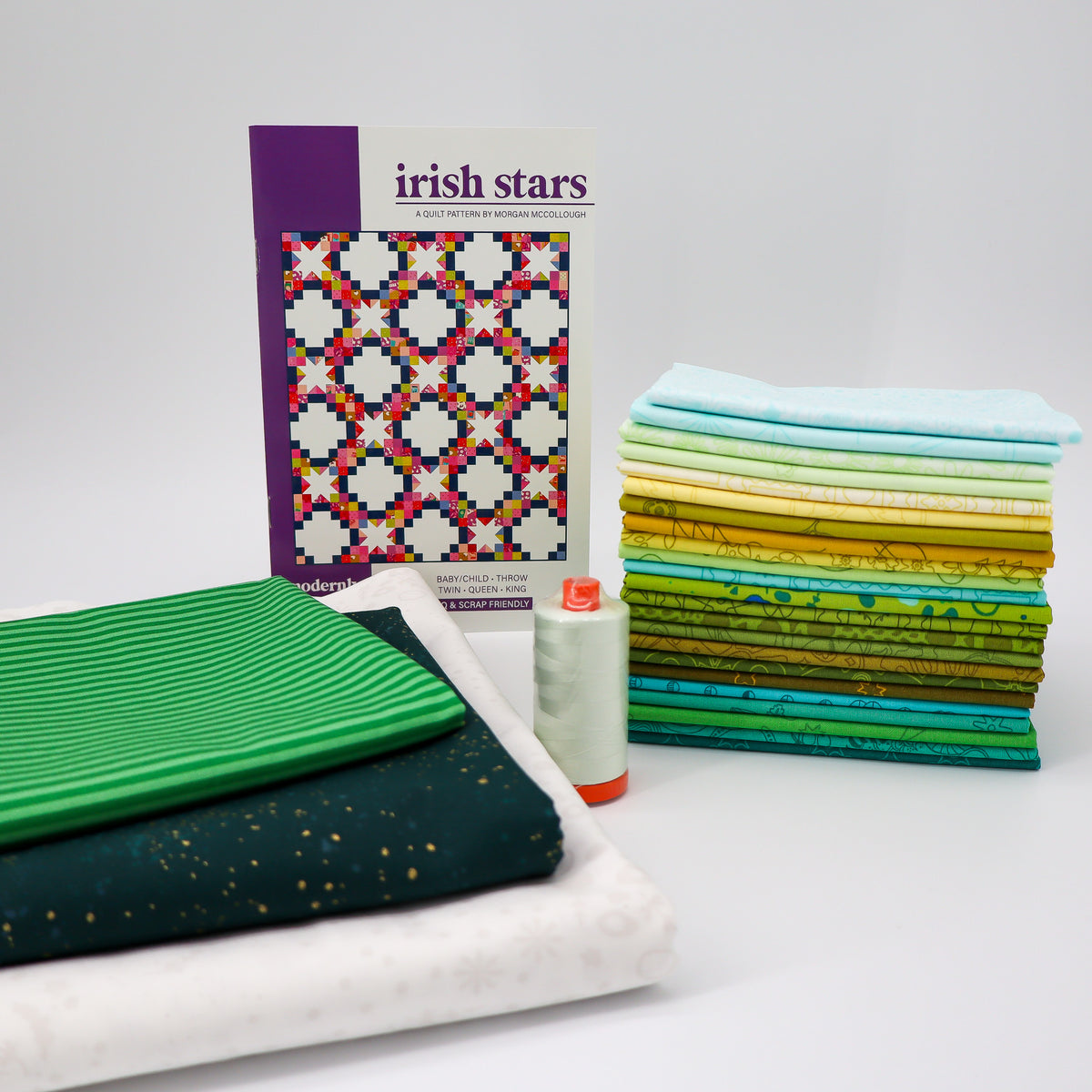 Irish Stars Quilt Kit - Grove