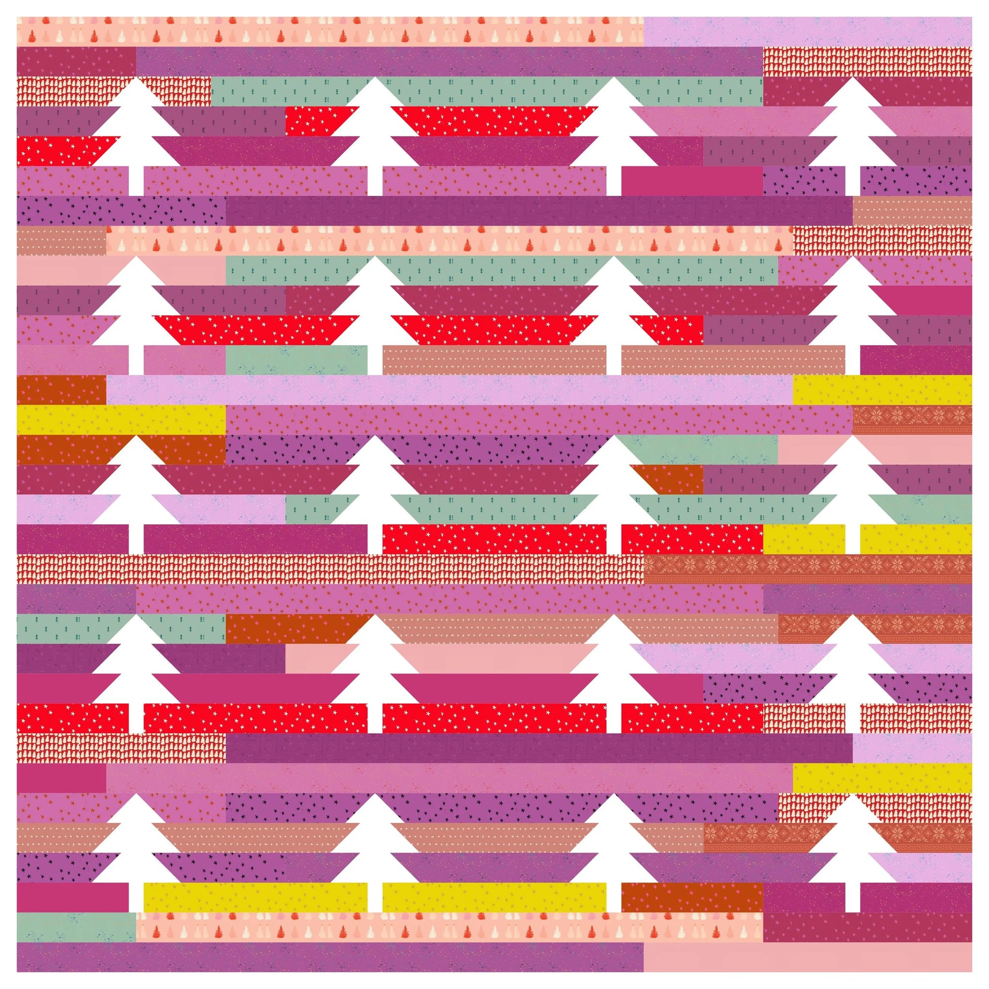 Jelly Trees Quilt Kit - Warm + Merry