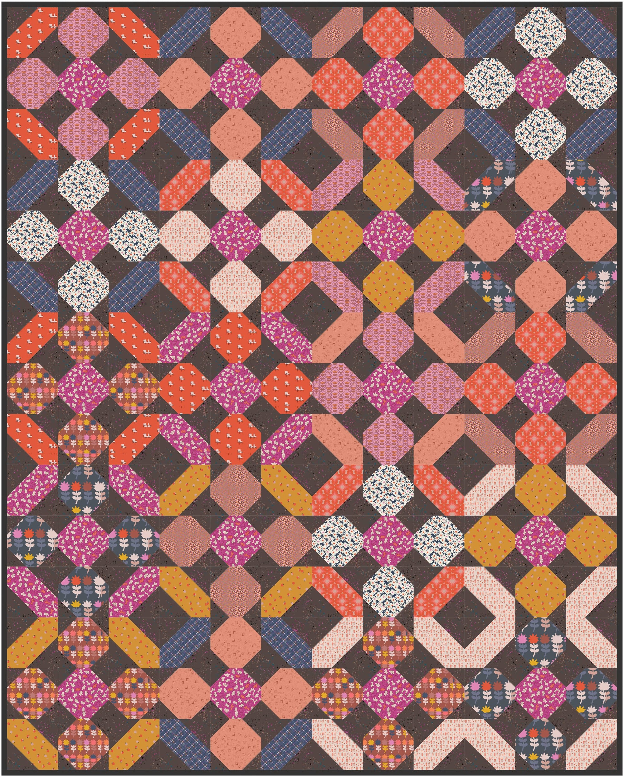 Knuffel Quilt Kit - Teatime Cinnamon Toast