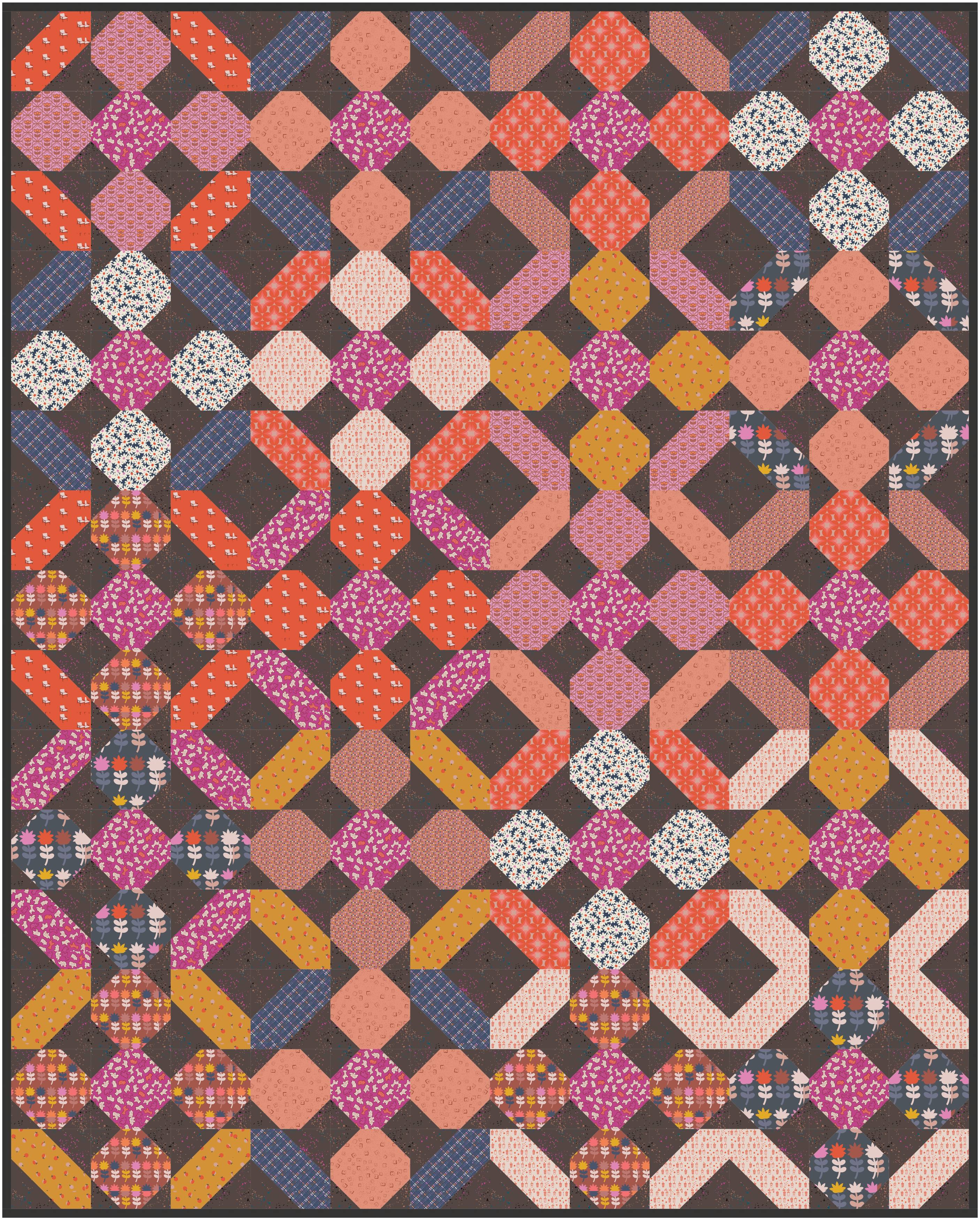 Knuffel Quilt Kit - Teatime Cinnamon Toast