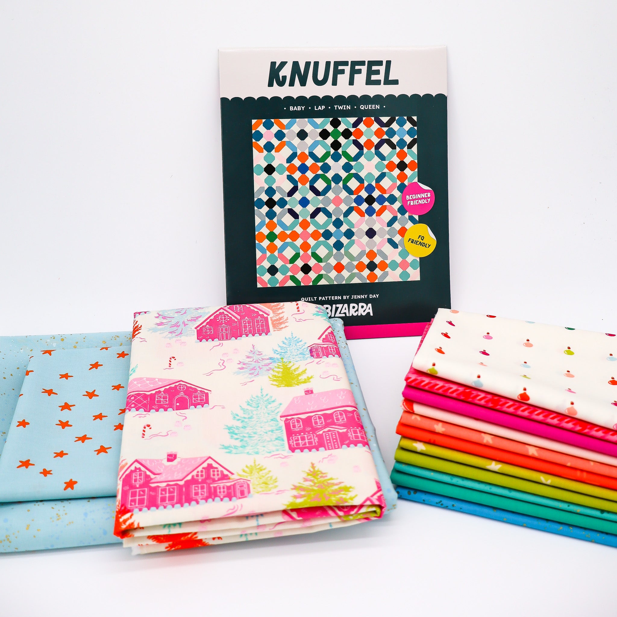 Knuffel Quilt Kit - Christmas in Color