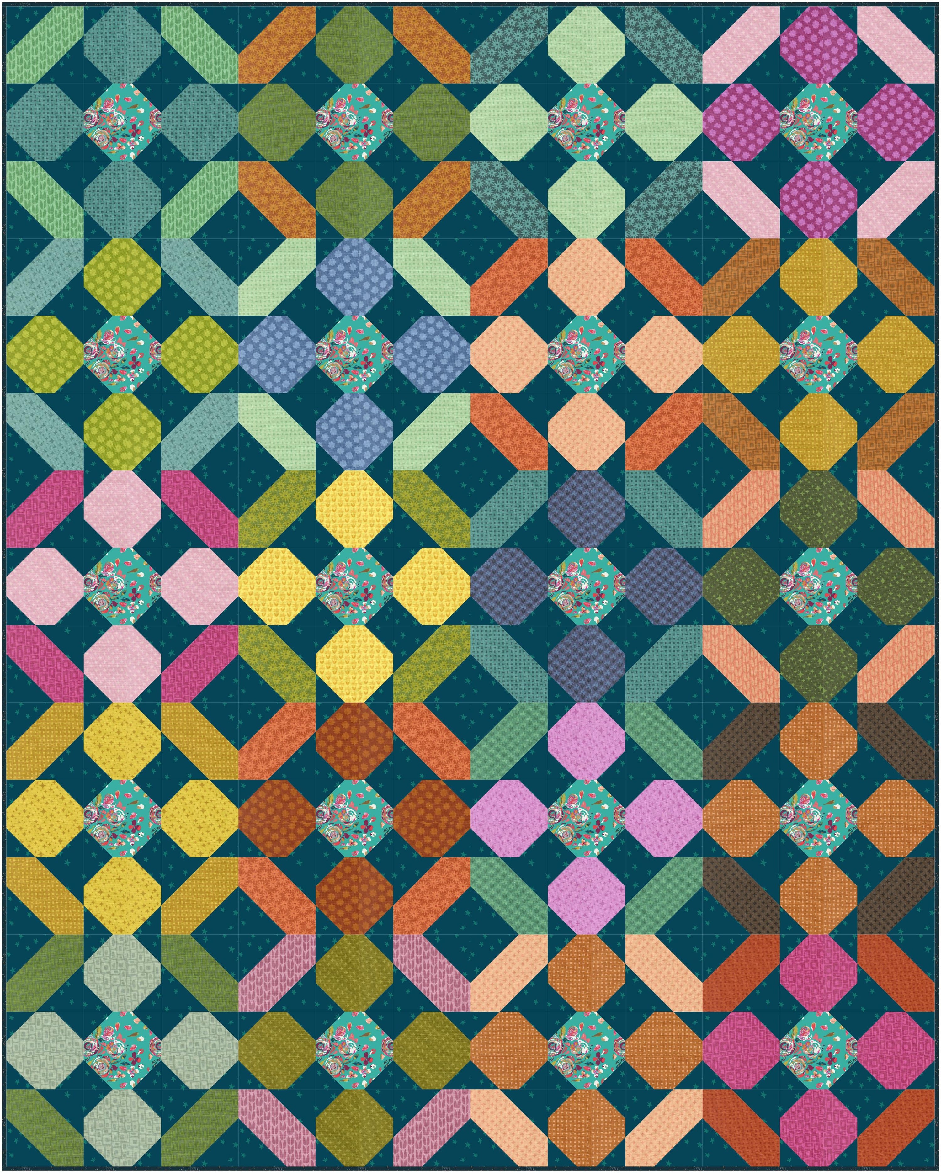 Knuffel Quilt Kit - Landscape Scenery