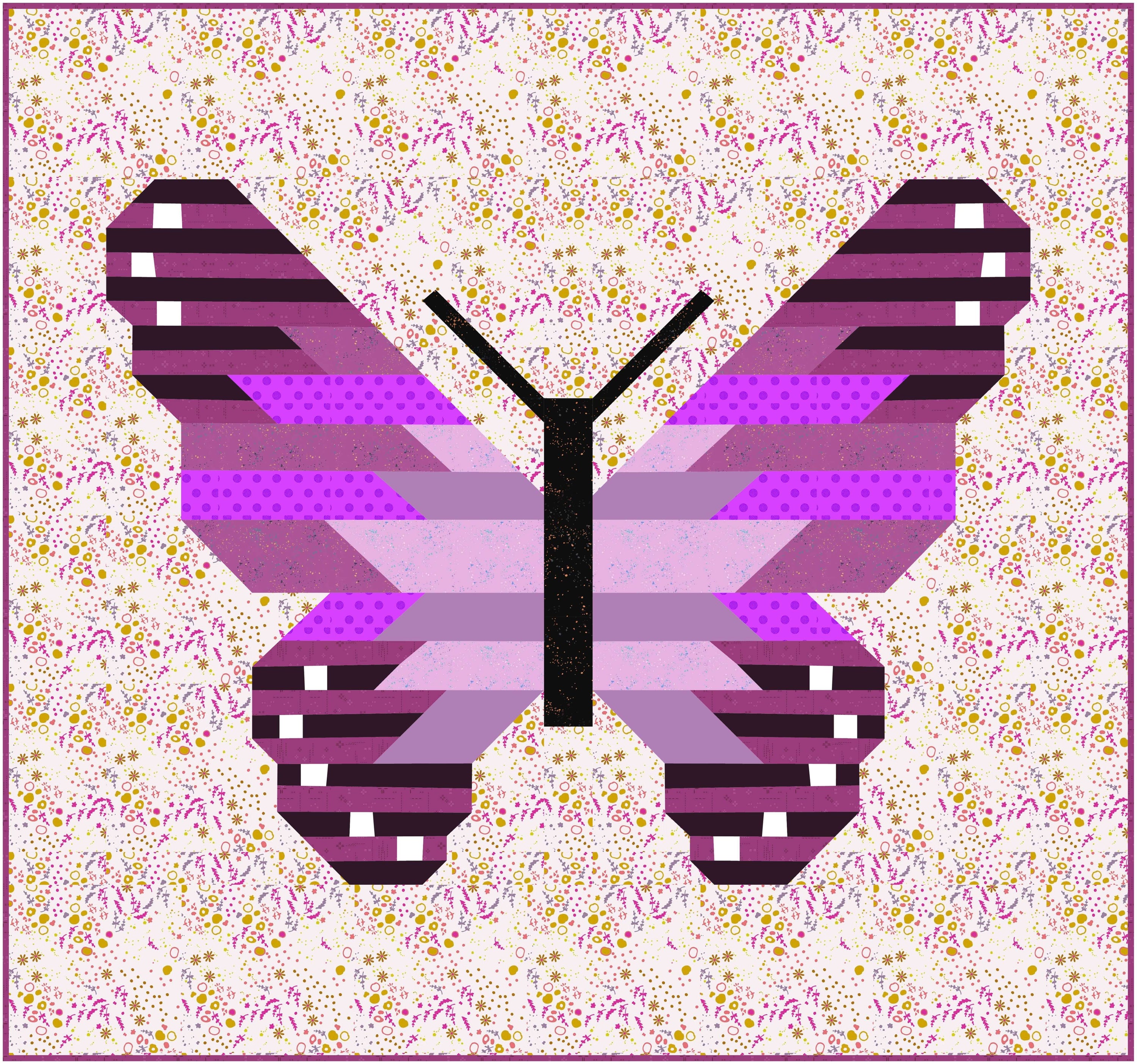 Lepidoptera Quilt Kit - Violet Alice