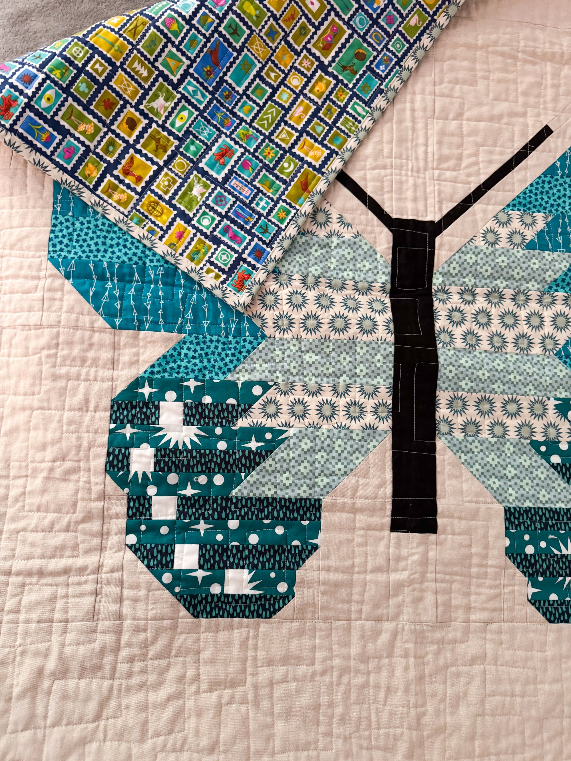 Blue Butterfly Quilt