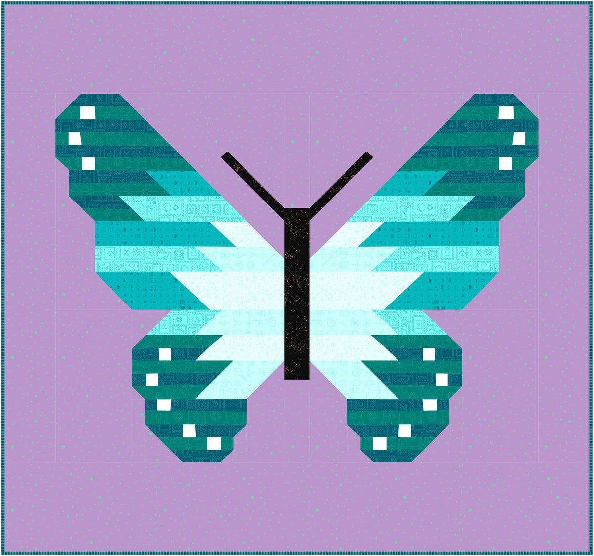 Lepidoptera Alice Quilt Kit - Blue Morpho