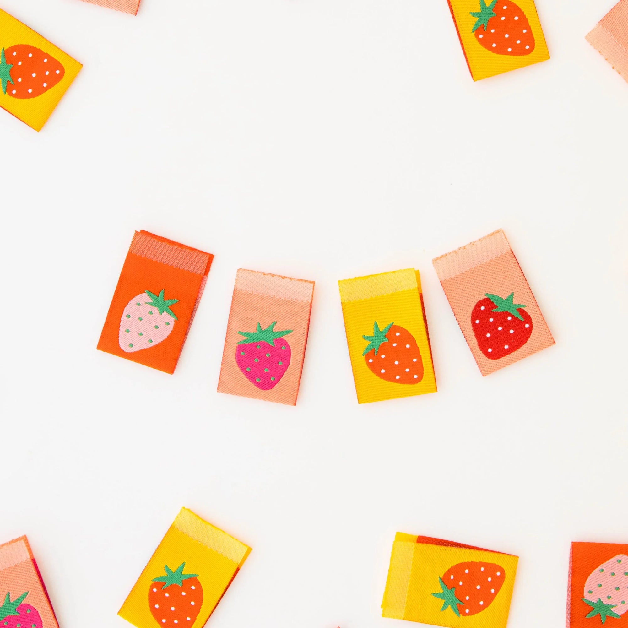 Strawberry Multipack - Sew In Labels - Sarah Hearts