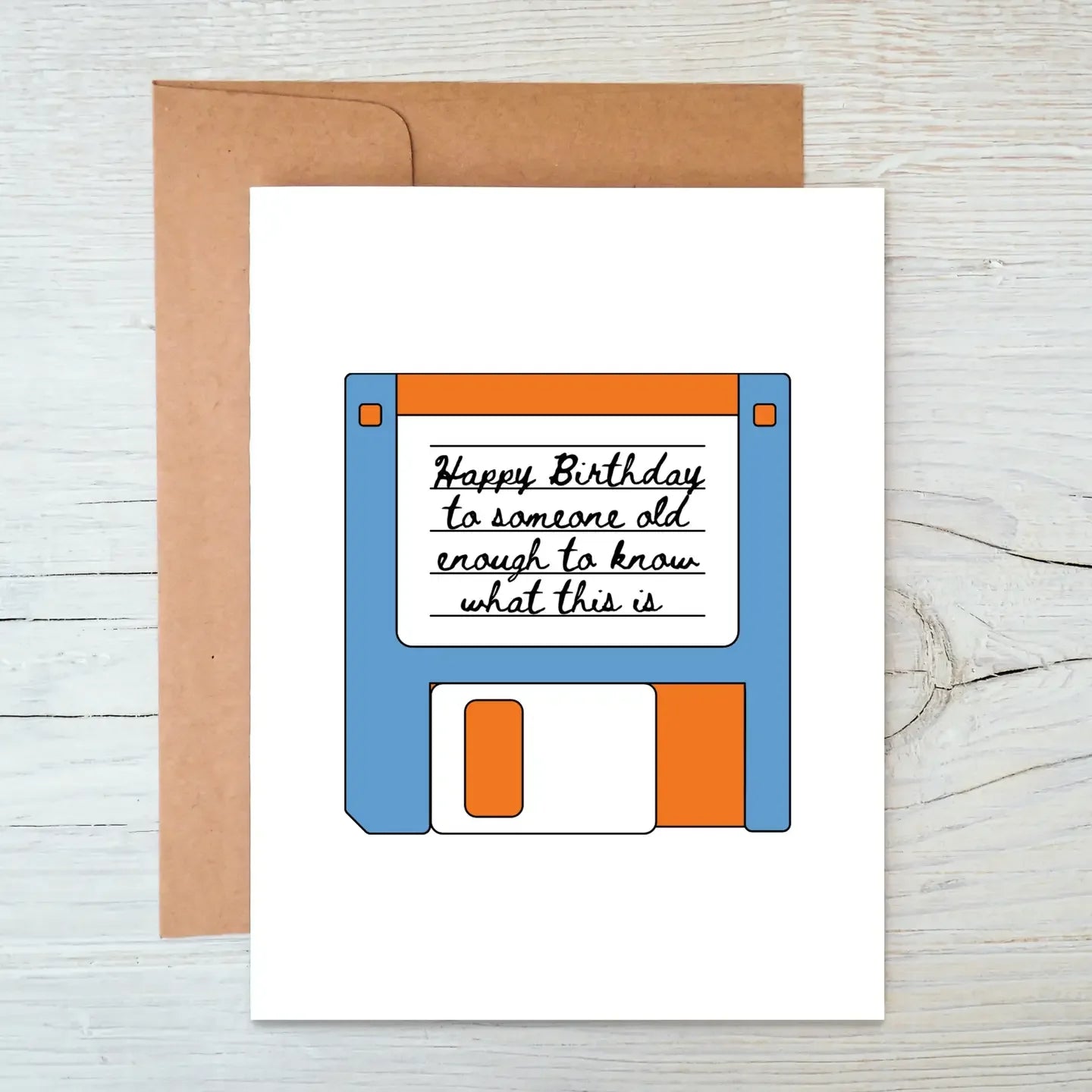 Floppy Diskette Birthday Card