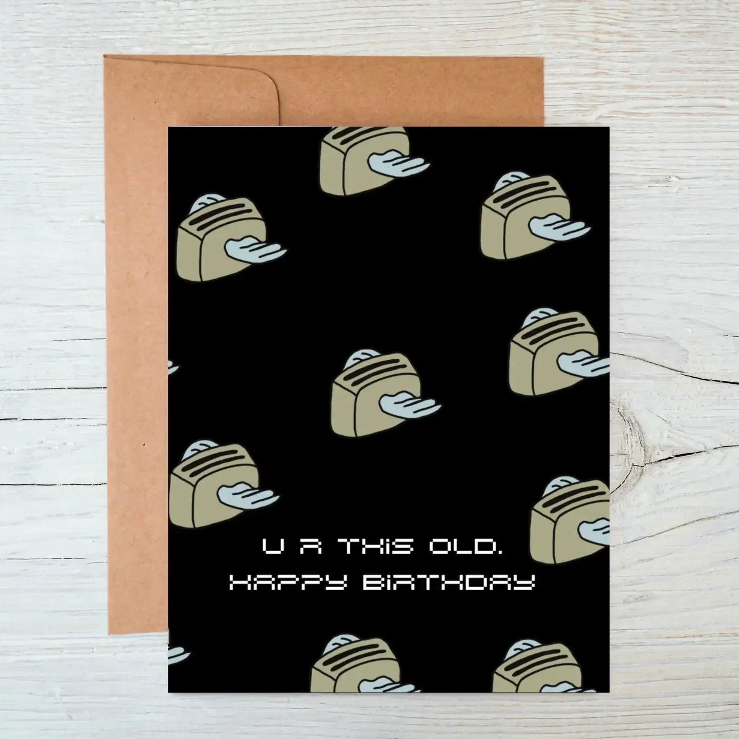 Flying Toasters Retro Birthday Card