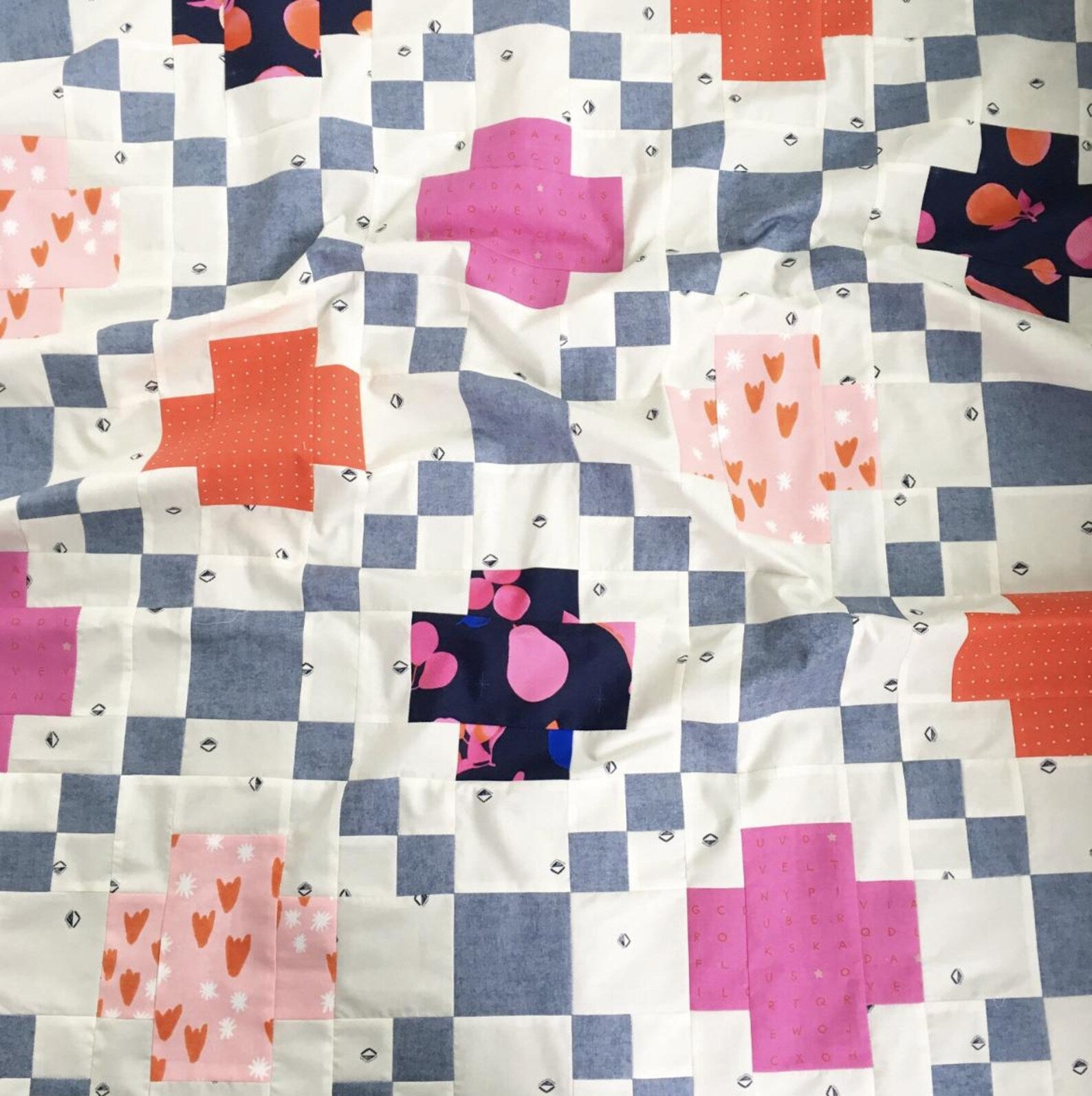 Modern Crossing Quilt Pattern - Patchwork and Poodles