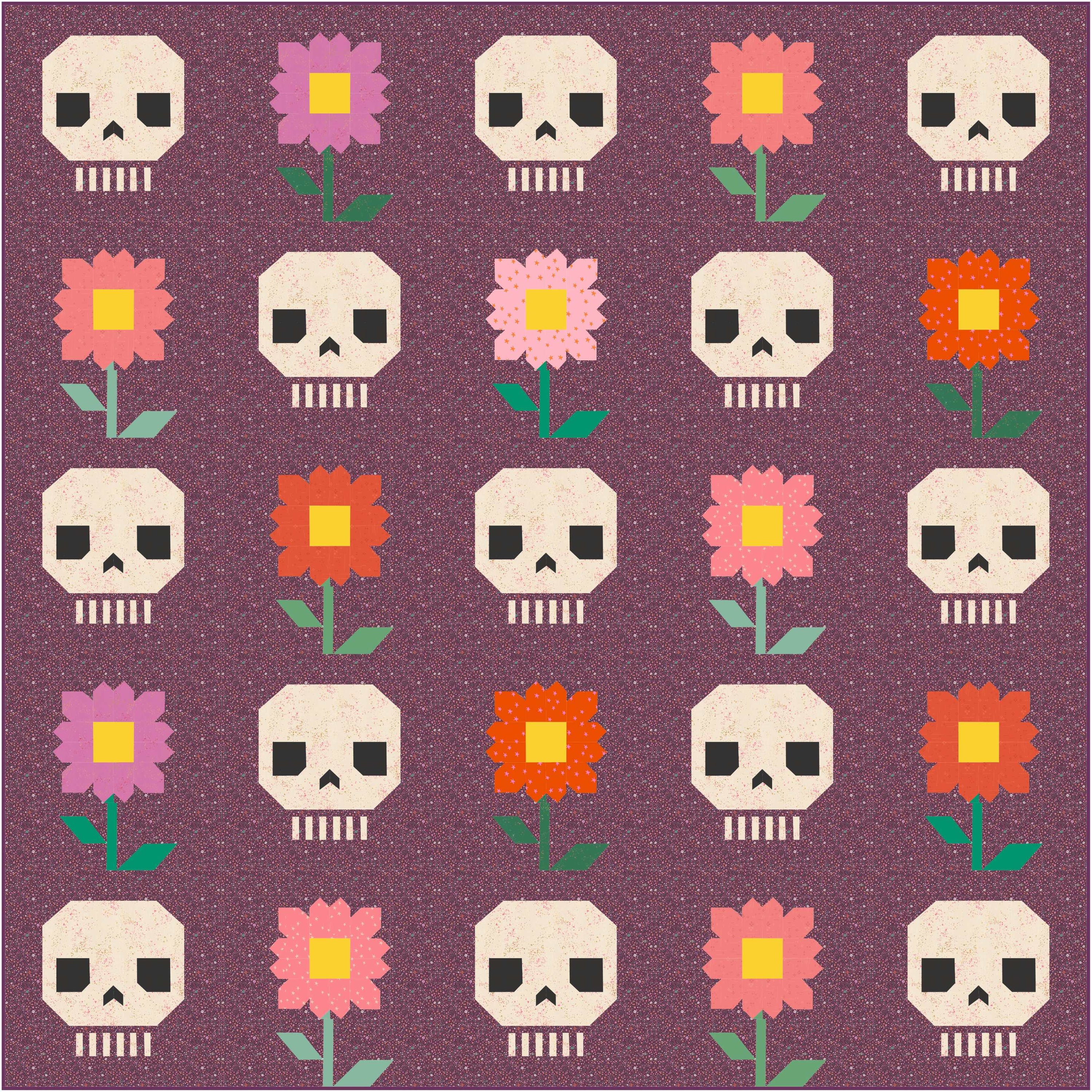 Pushing Up Daisies Quilt Kit - Boneyard