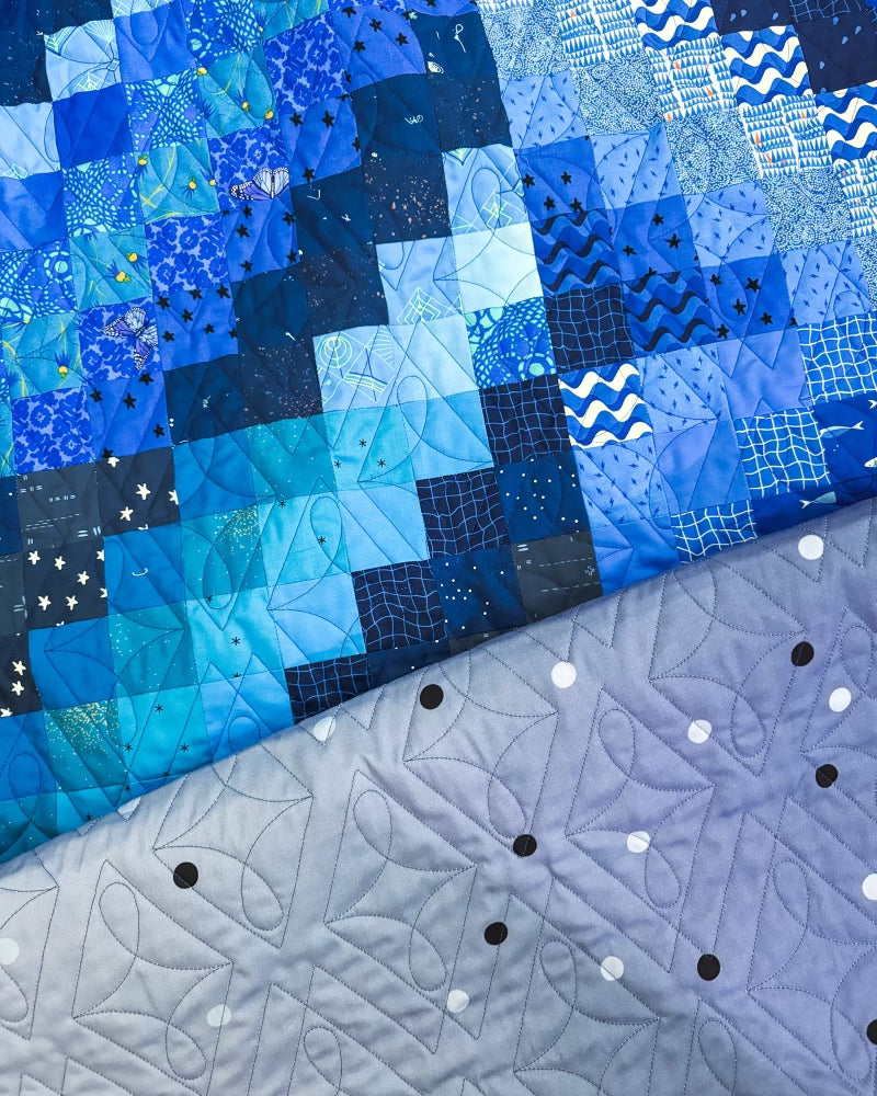 Sapphire Scrappy Trip Quilt