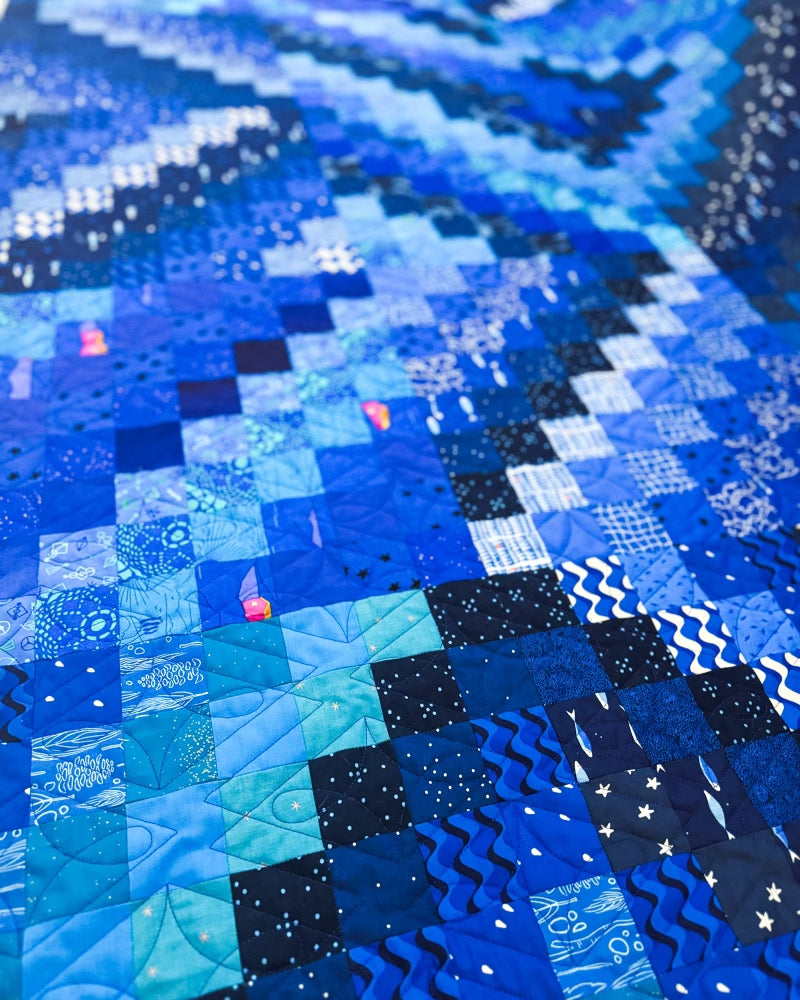 Sapphire Scrappy Trip Quilt