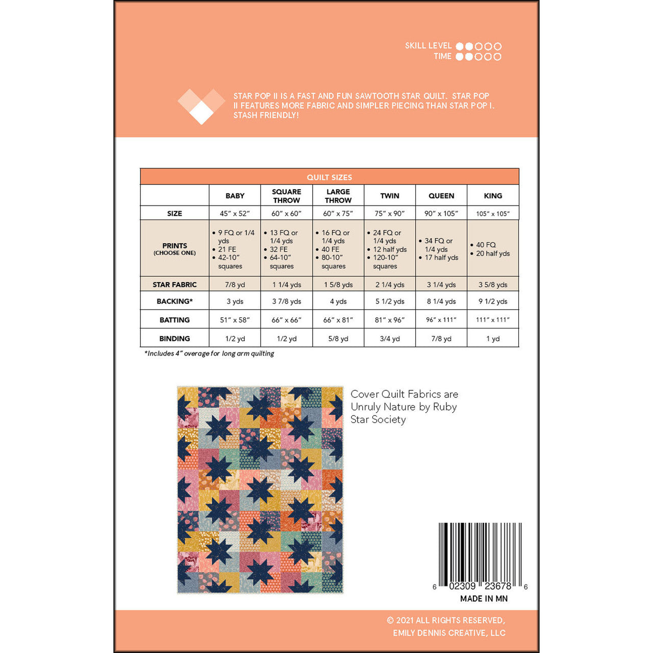 Star Pop II Quilt Pattern - Quilty Love