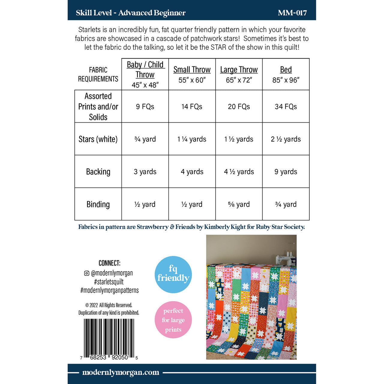 Starlets Quilt Pattern - Modernly Morgan