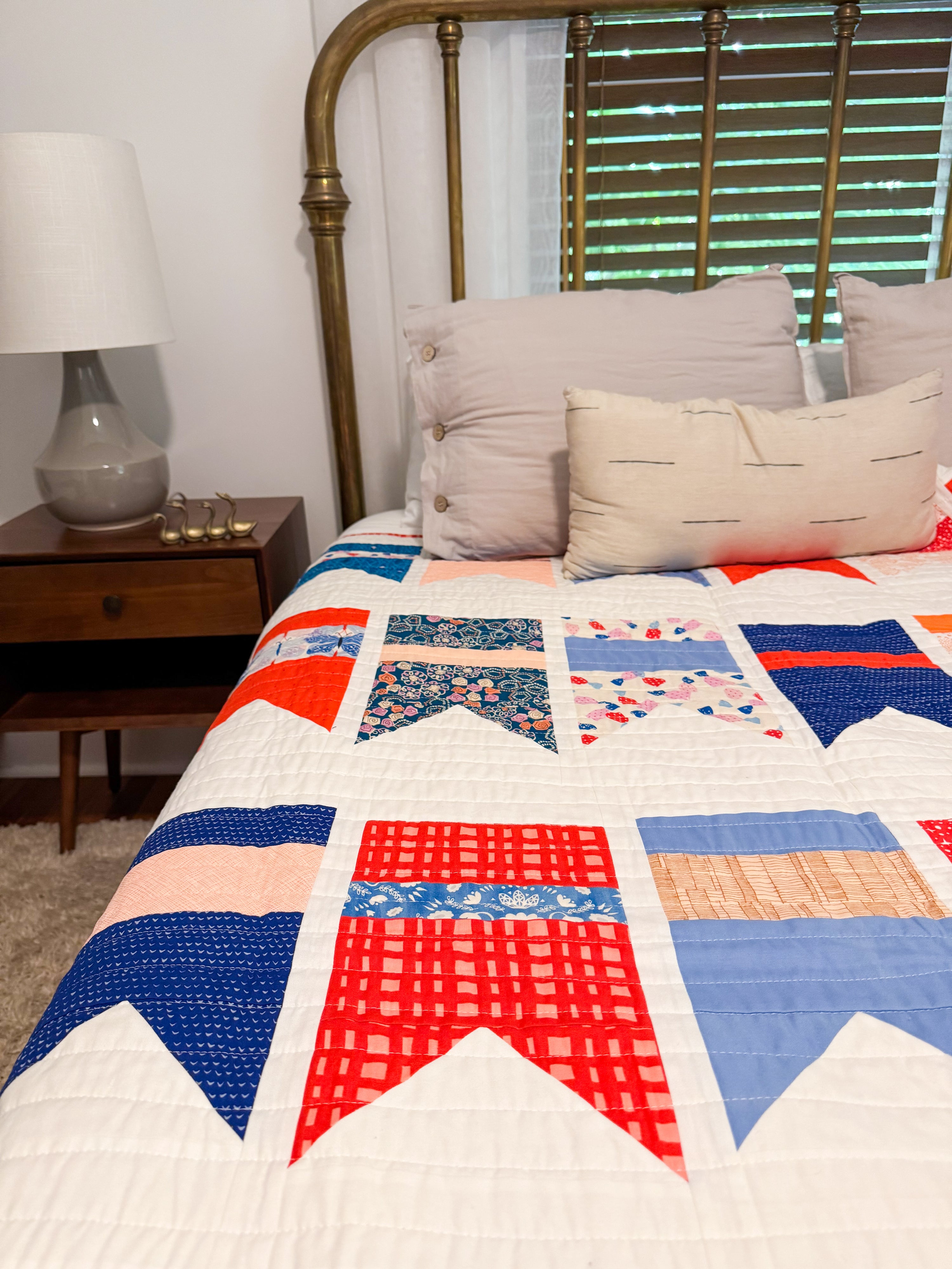 Summer Bunting Quilt - Small Twin