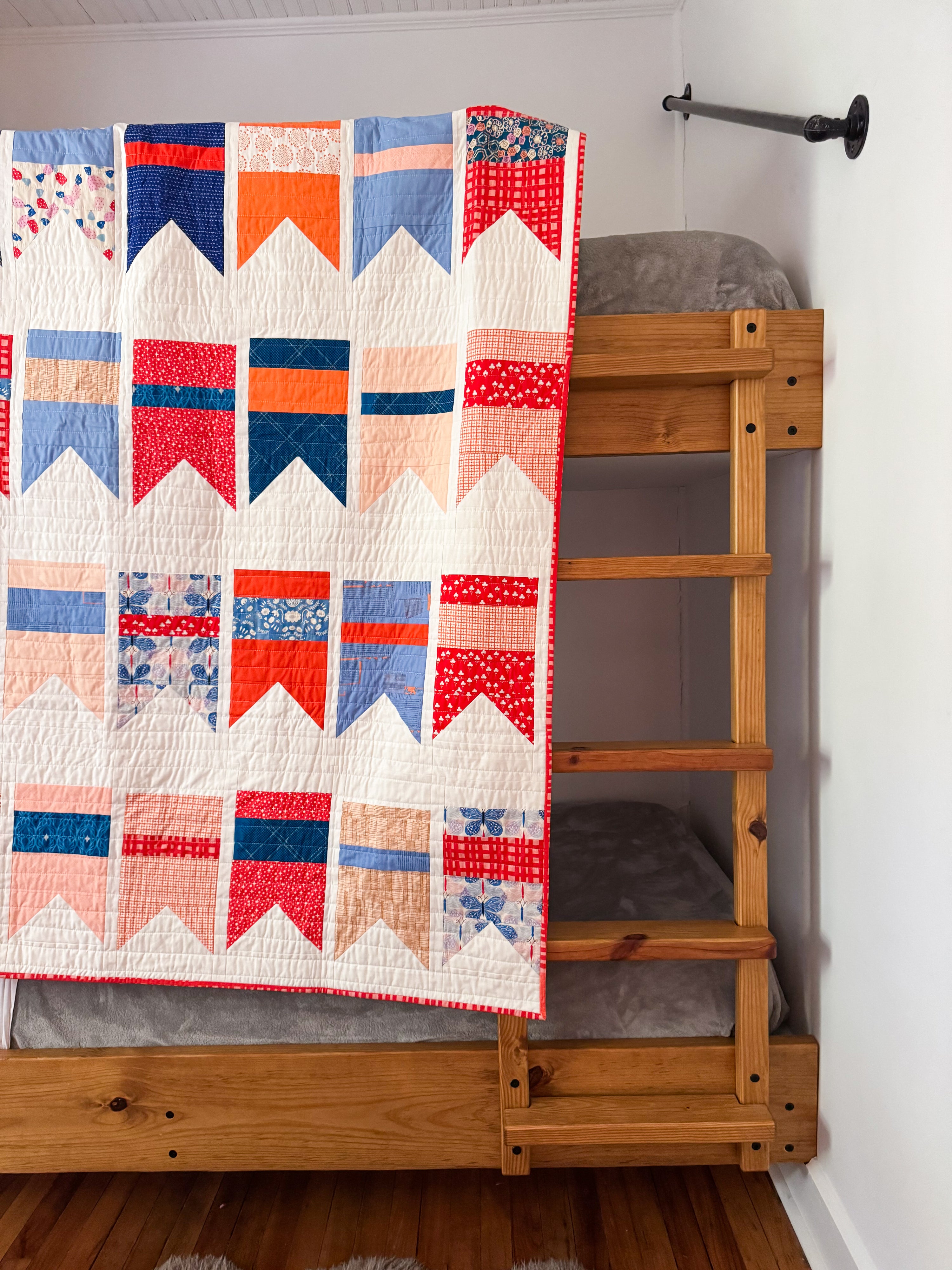 Summer Bunting Quilt - Small Twin