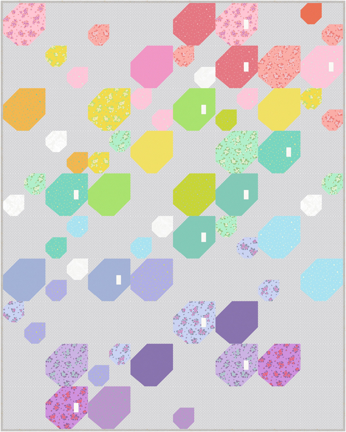 Summer Shower Quilt Kit - True Colors
